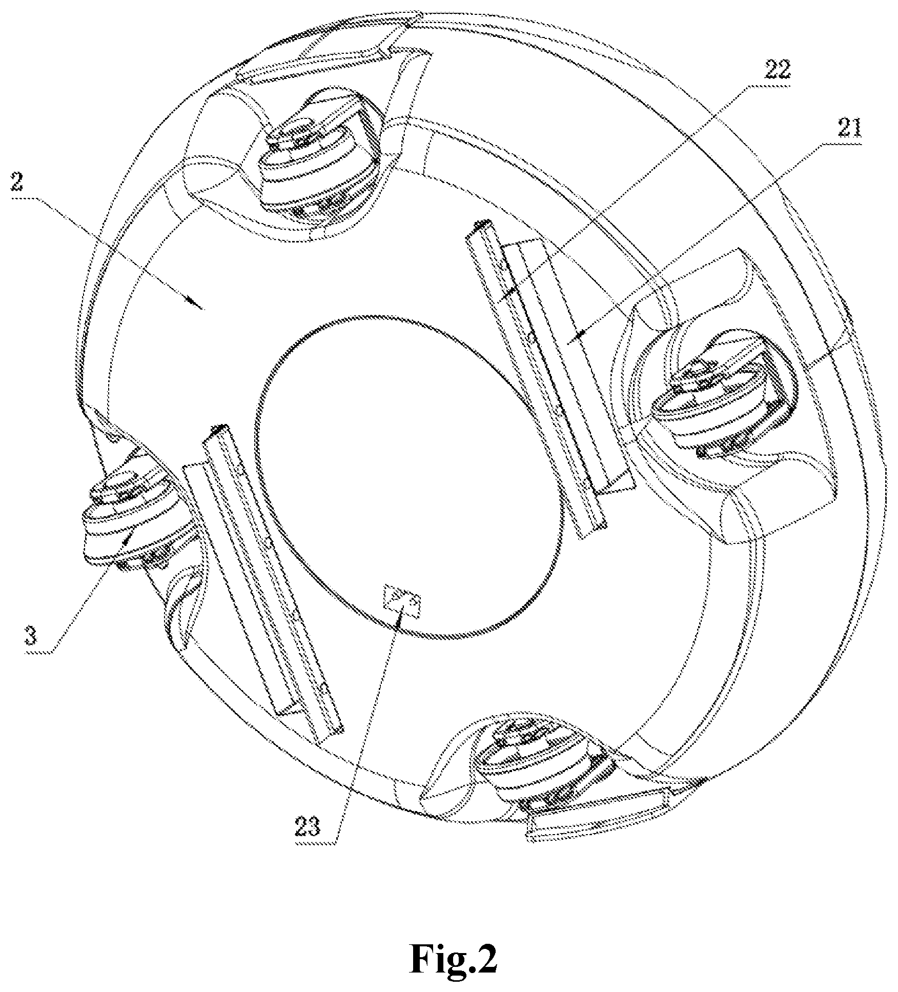 Patent US12326012 Figure 2 – Swimming pool cleaner