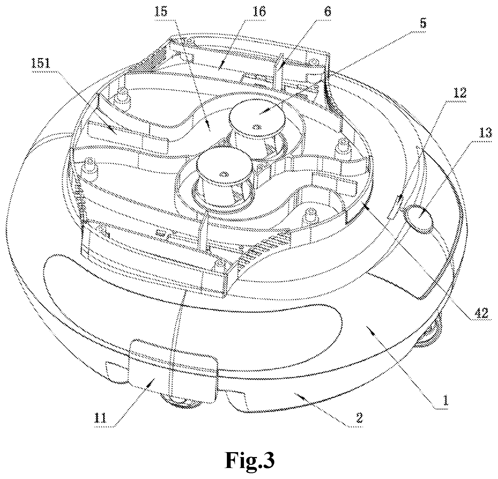 Patent US12326012 Figure 3 – Swimming pool cleaner