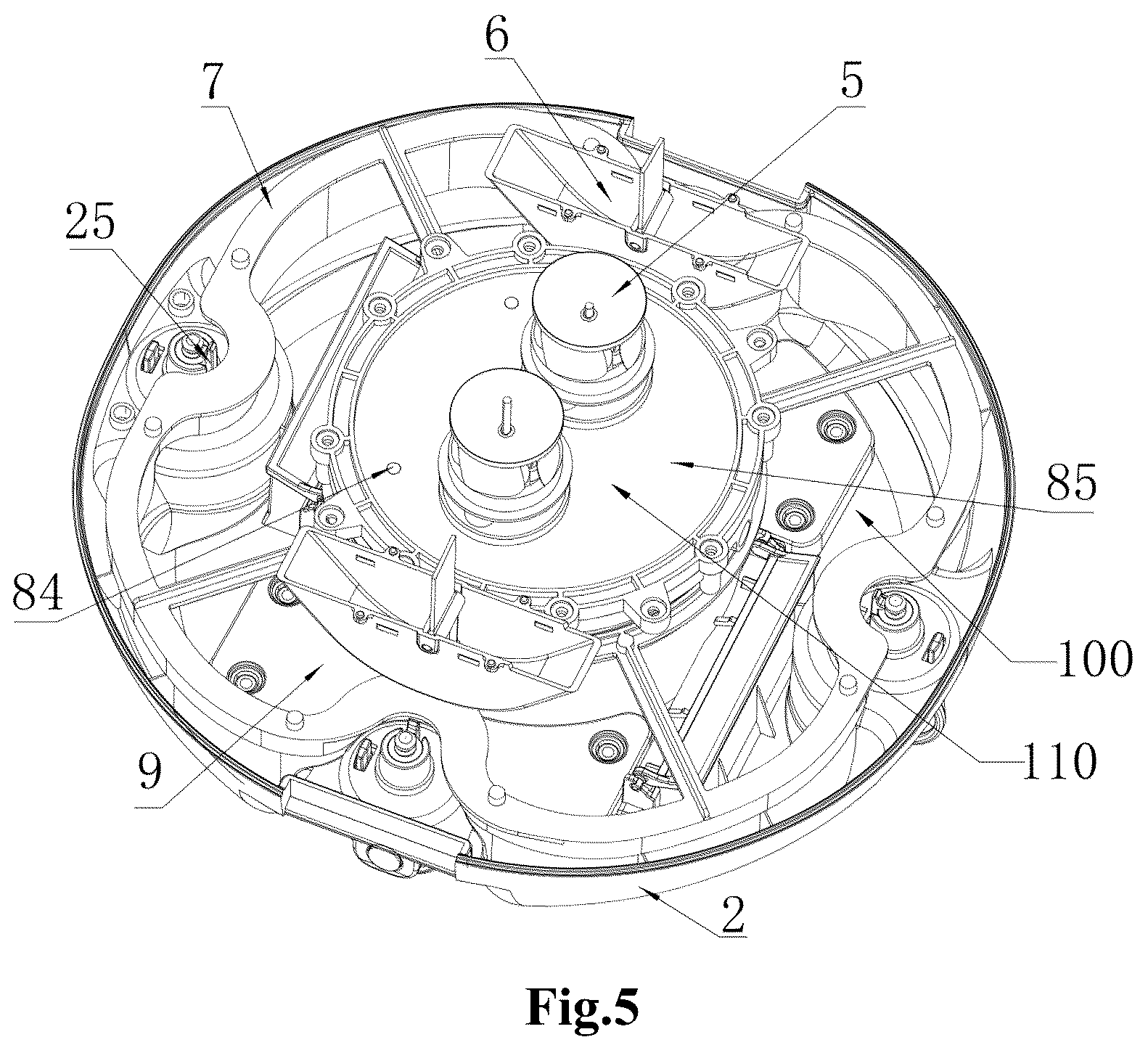 Patent US12326012 Figure 5 – Swimming pool cleaner