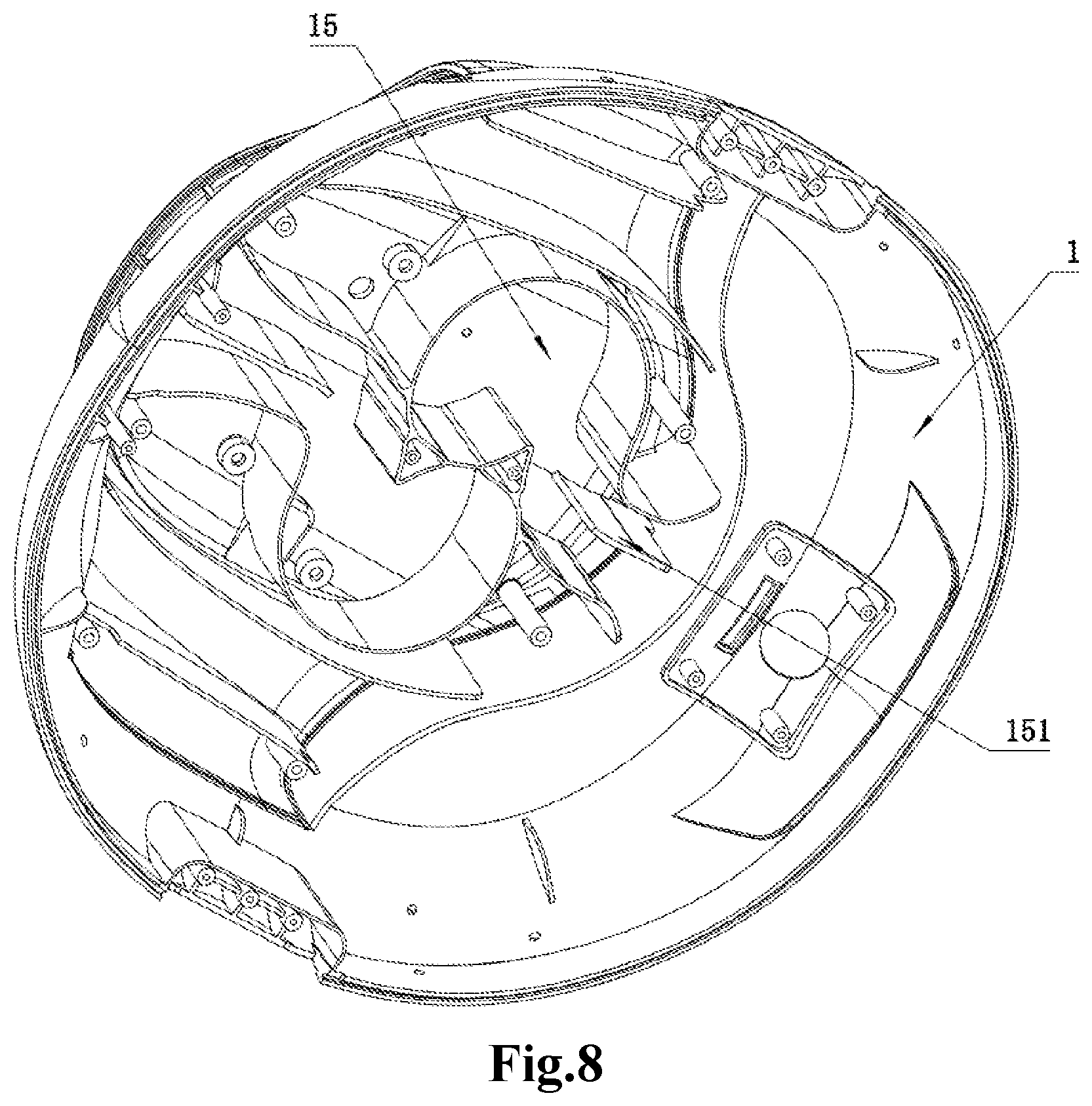 Patent US12326012 Figure 7 – Swimming pool cleaner