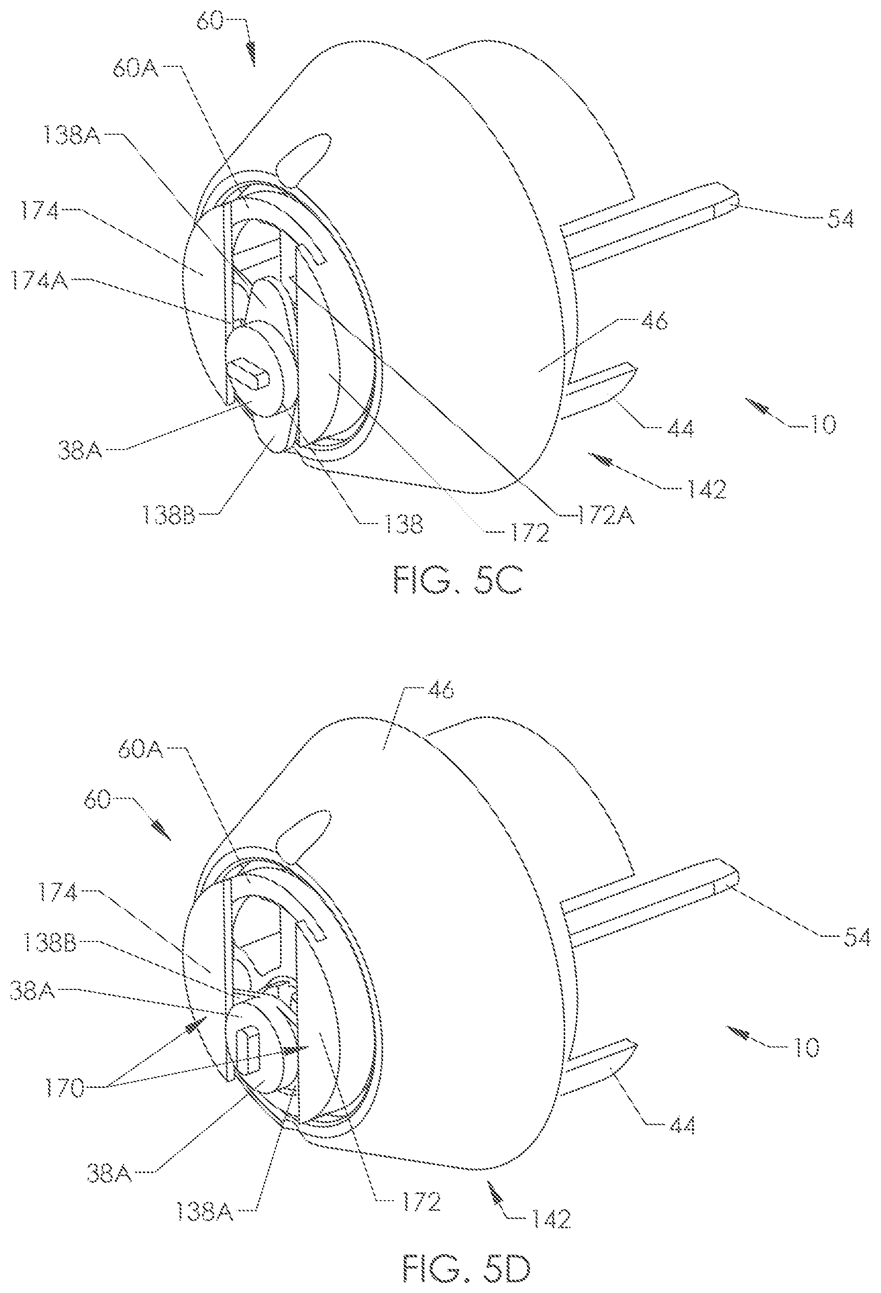 Patent US12326015 Figure 7 – Deadbolt assembly for simultaneously securing co-mounted doors together and actuating at least one deadbolt