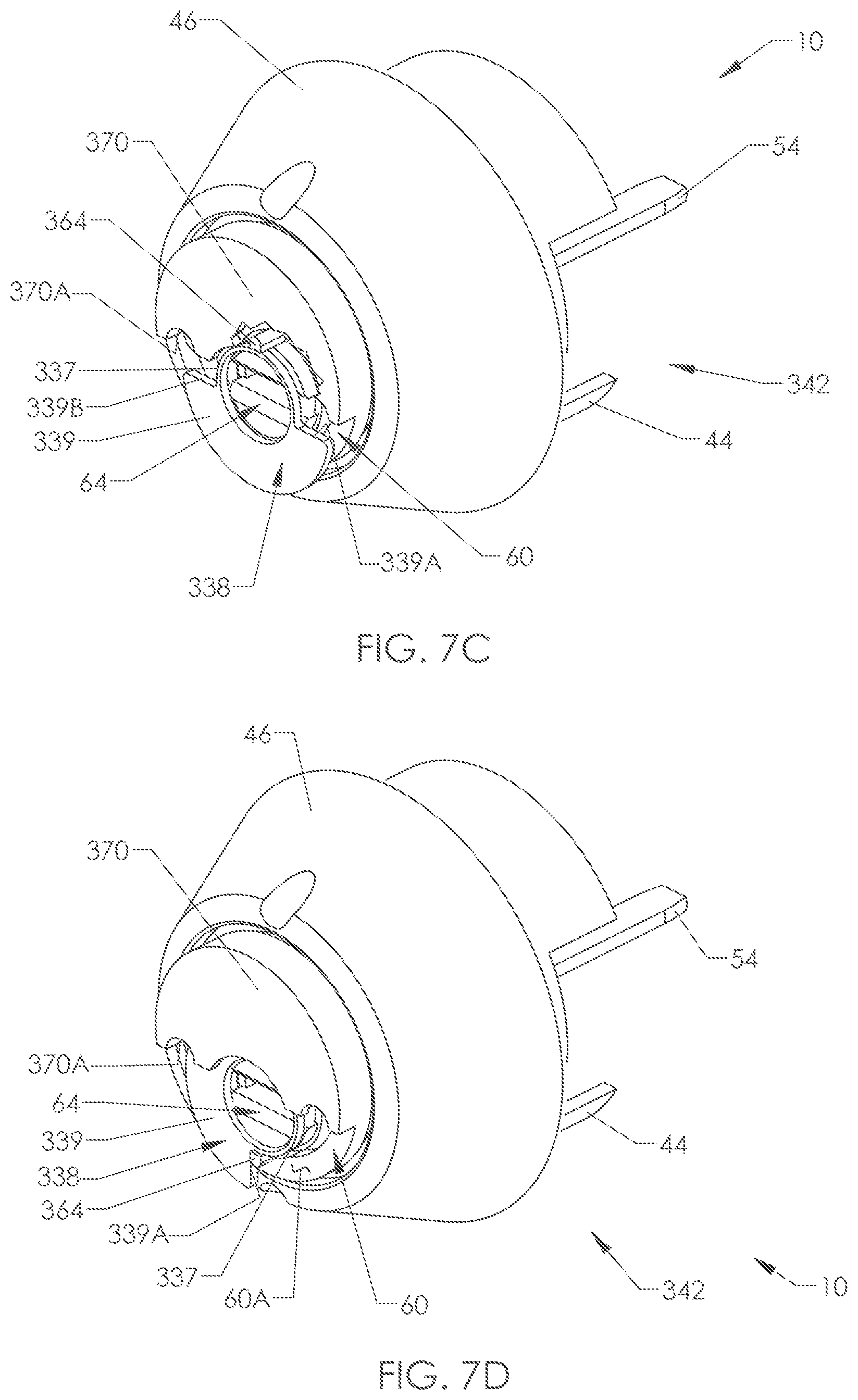 Patent US12326015 Figure 11 – Deadbolt assembly for simultaneously securing co-mounted doors together and actuating at least one deadbolt
