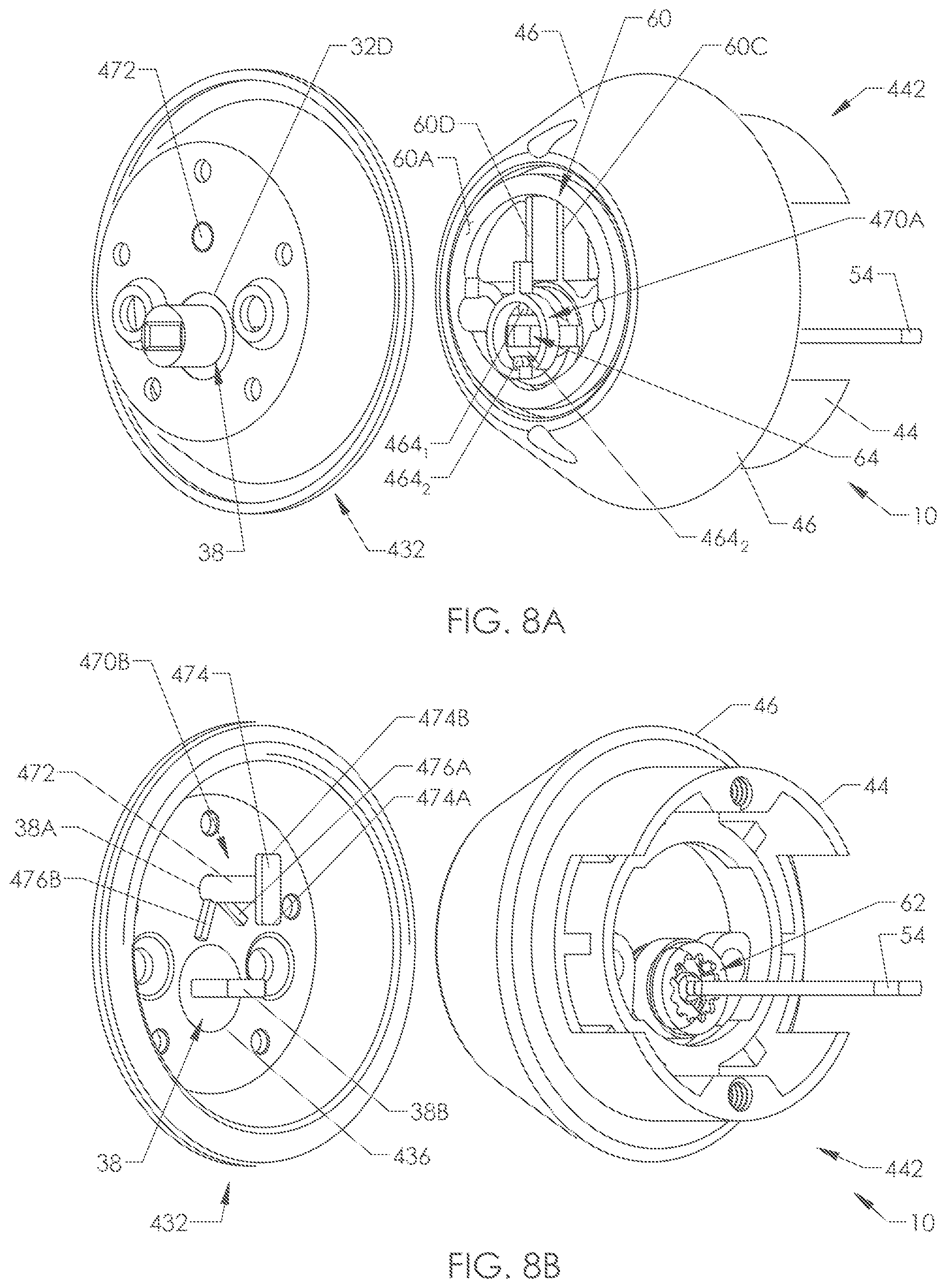Patent US12326015 Figure 12 – Deadbolt assembly for simultaneously securing co-mounted doors together and actuating at least one deadbolt