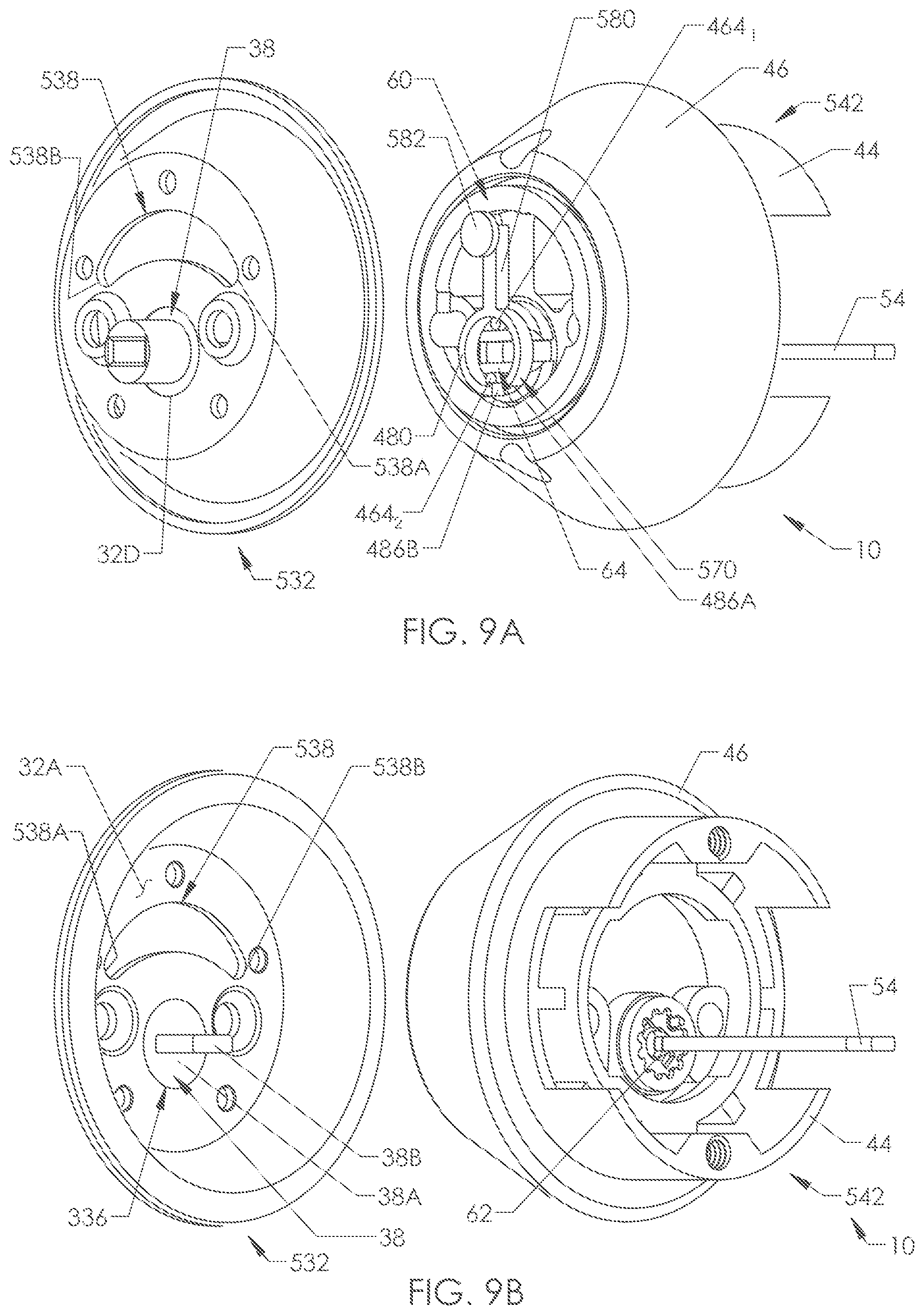 Patent US12326015 Figure 14 – Deadbolt assembly for simultaneously securing co-mounted doors together and actuating at least one deadbolt