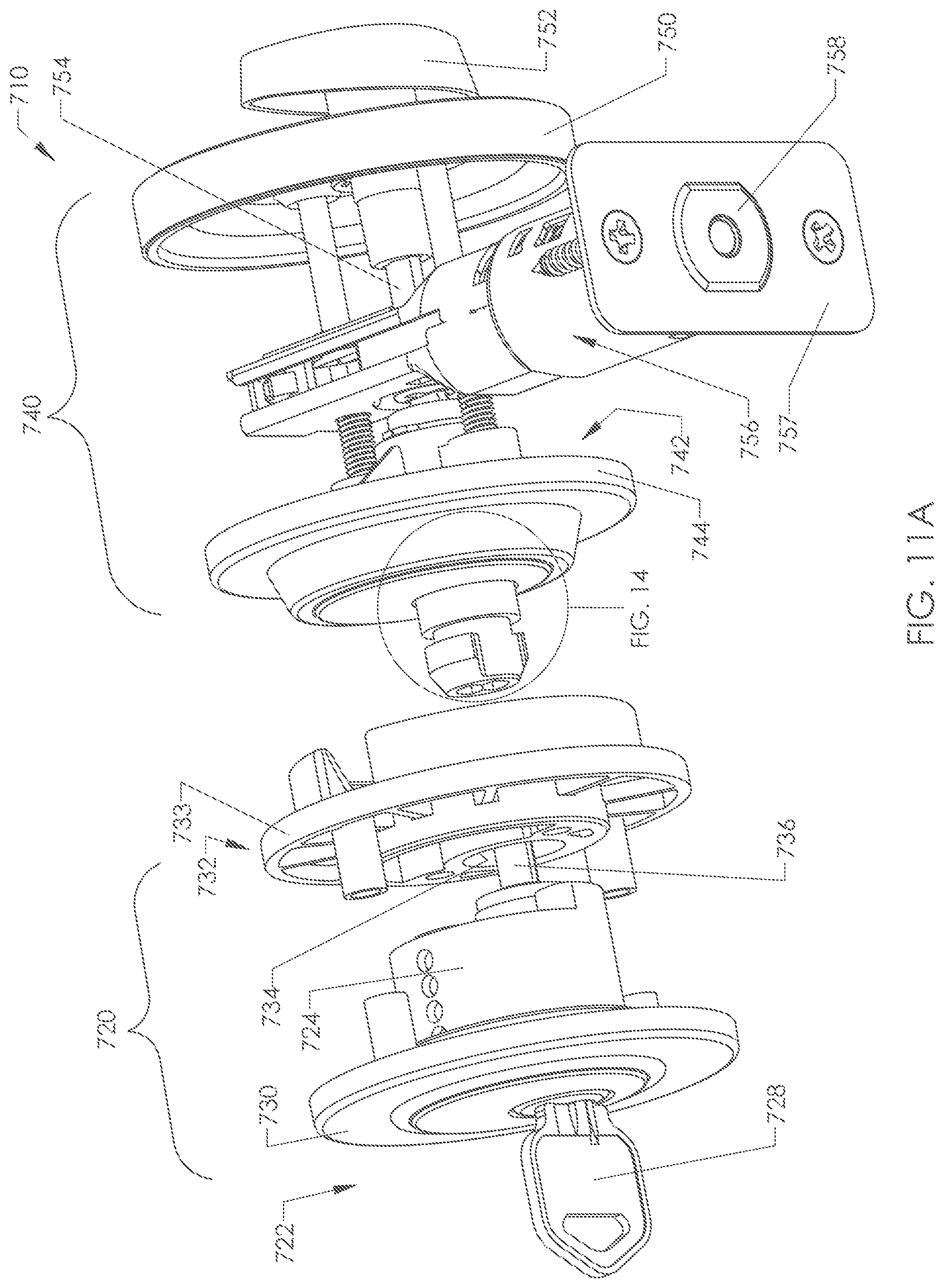 Patent US12326015 Figure 20 – Deadbolt assembly for simultaneously securing co-mounted doors together and actuating at least one deadbolt