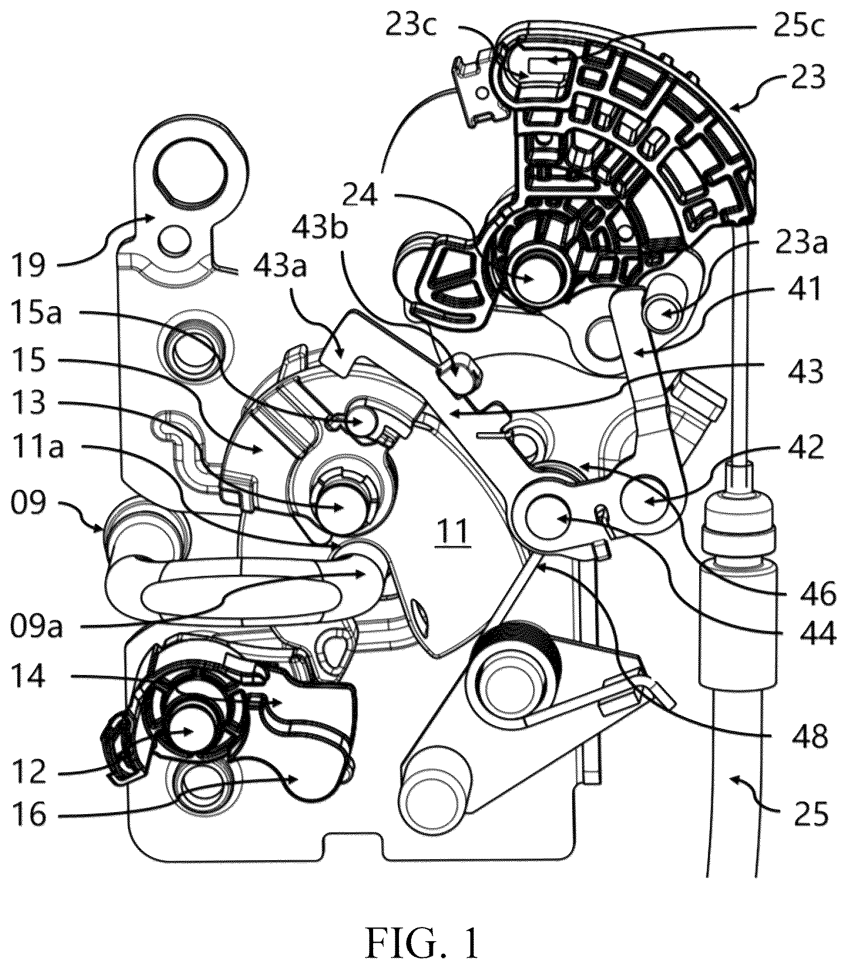 Patent US12326016 Figure 1 – Lock mechanism with ice breaking mechanism