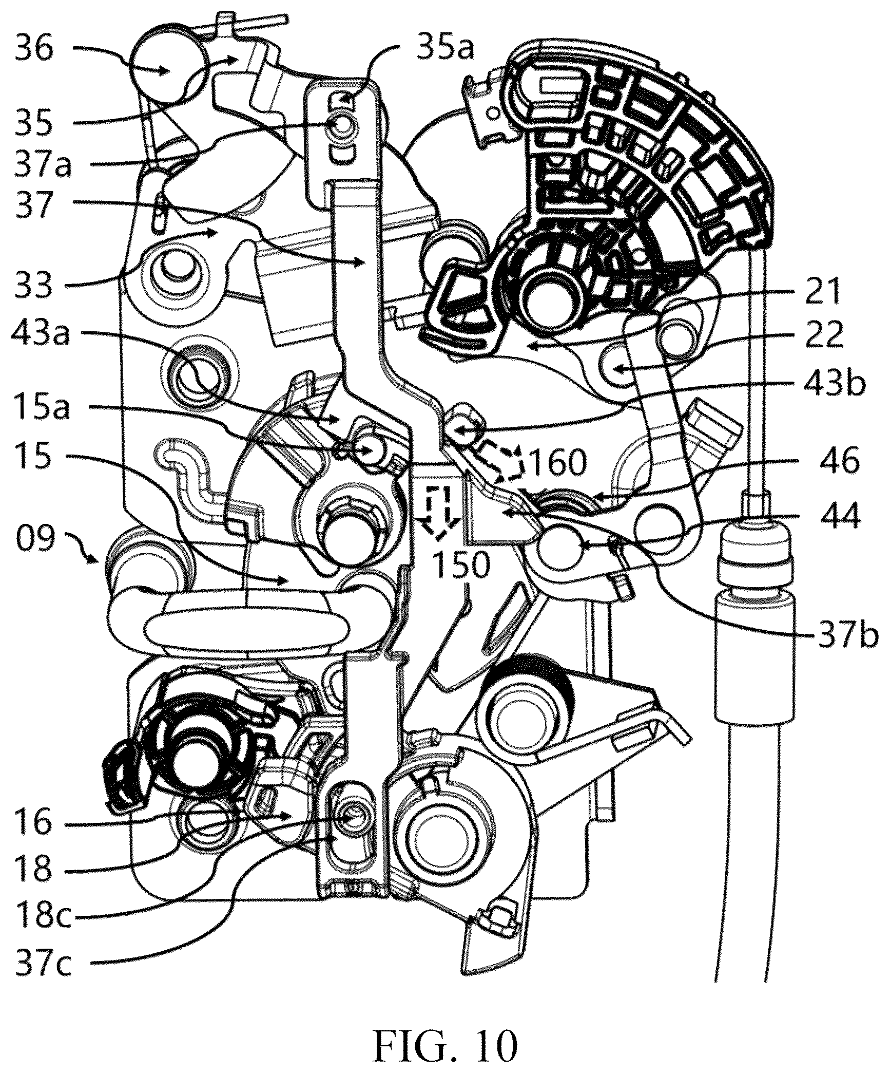 Patent US12326016 Figure 9 – Lock mechanism with ice breaking mechanism