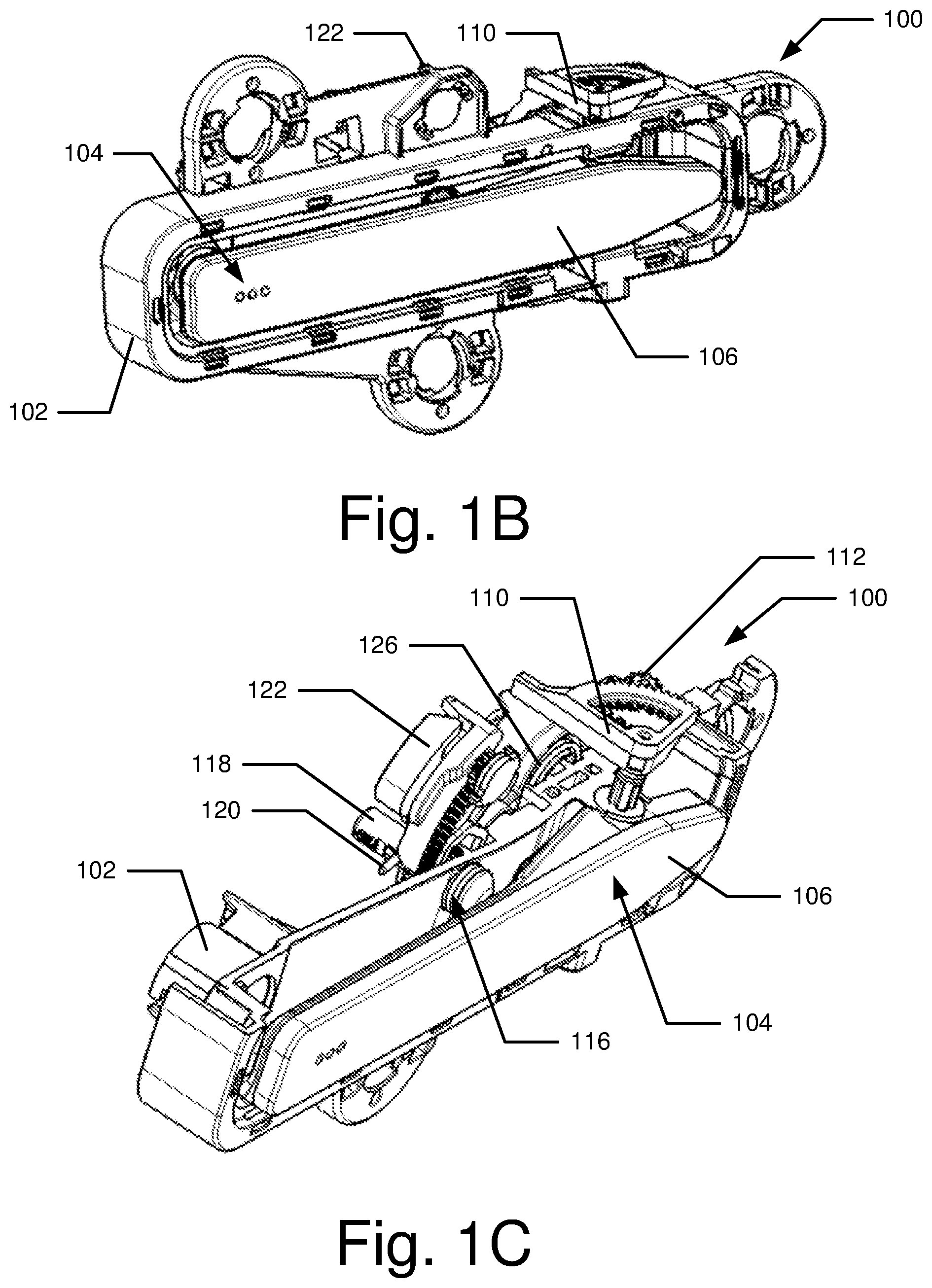 Patent US12326019 Figure 2 – Door handle assembly