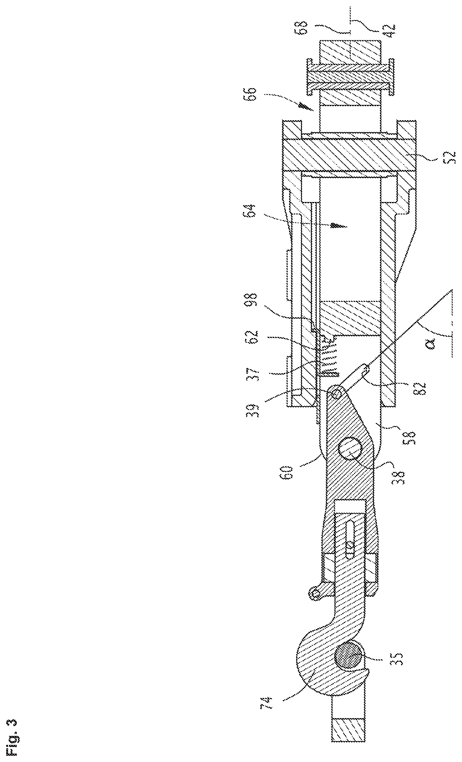 Patent US12326021 Figure 3 – Hook latch for aircraft panel