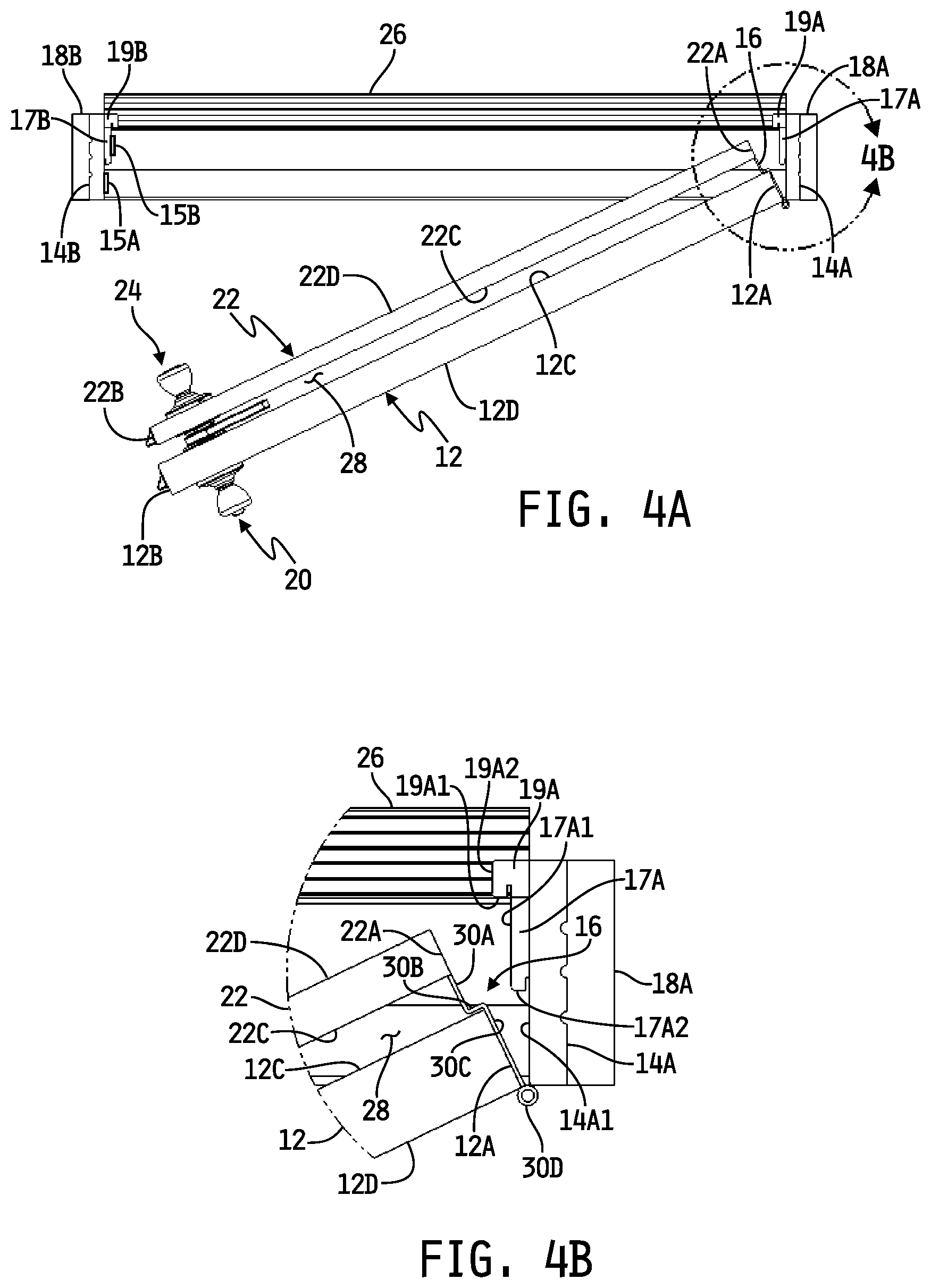 Patent US12326022 Figure 4 – Door assembly for selectively interlocking opposing doors