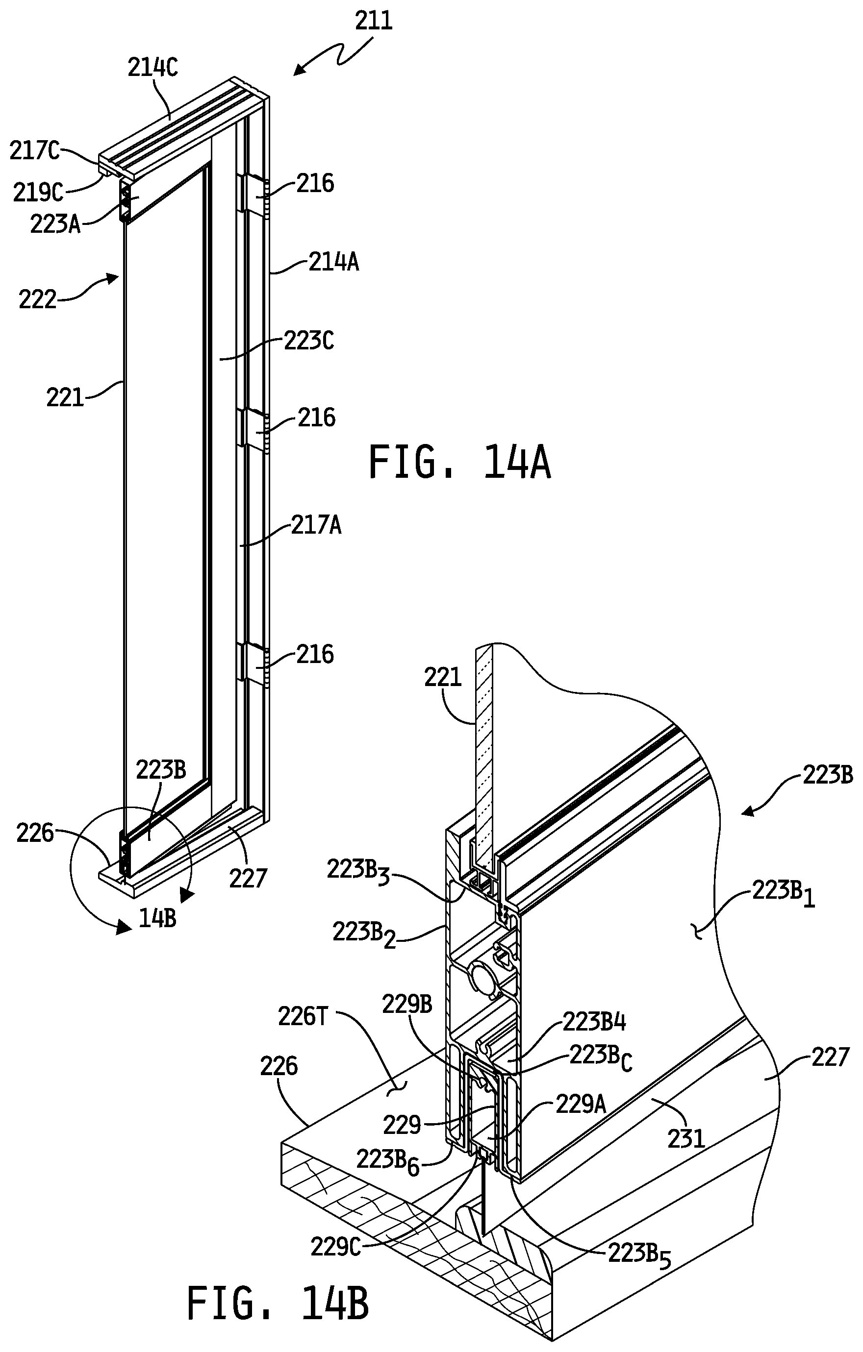 Patent US12326022 Figure 13 – Door assembly for selectively interlocking opposing doors