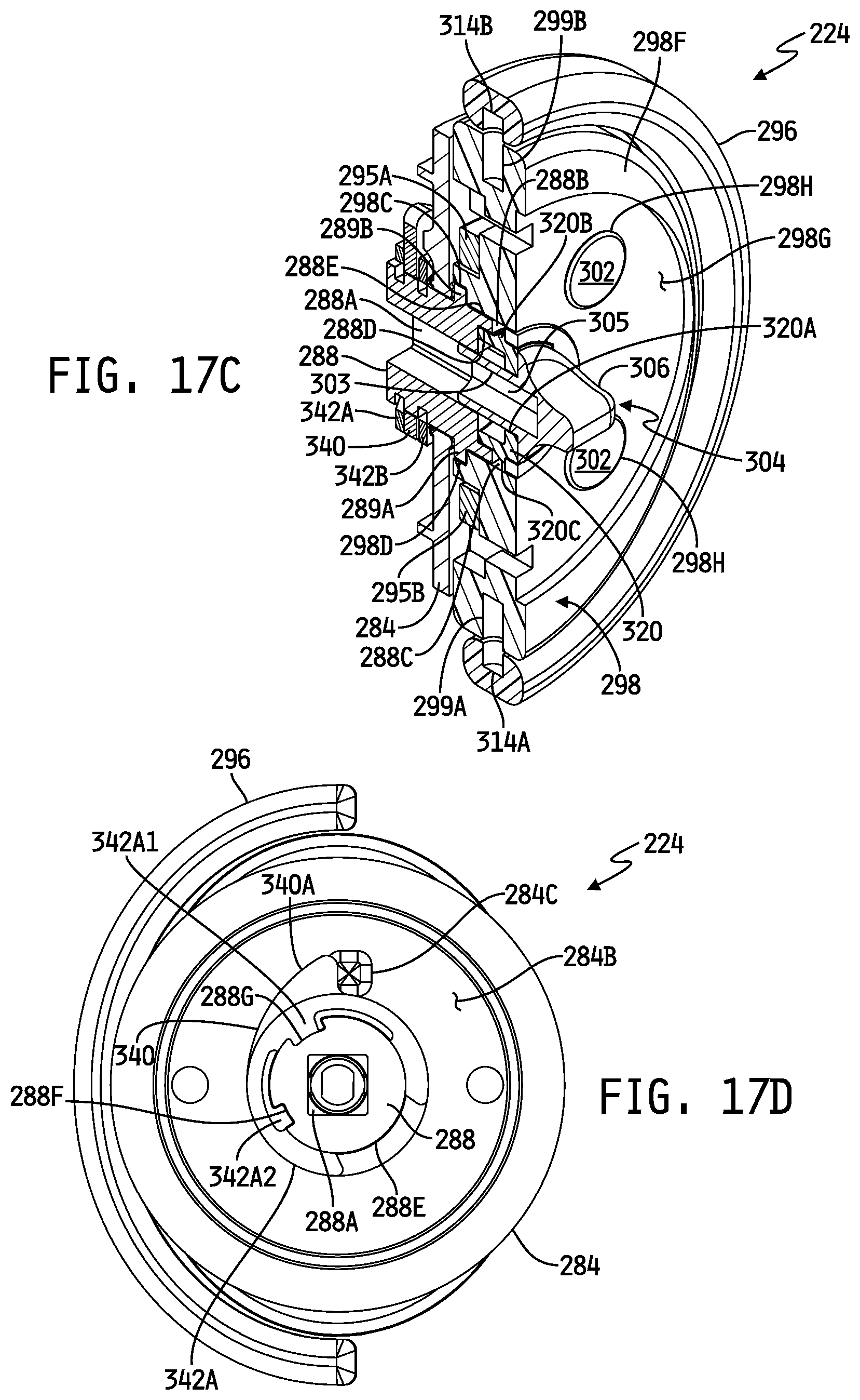 Patent US12326022 Figure 18 – Door assembly for selectively interlocking opposing doors