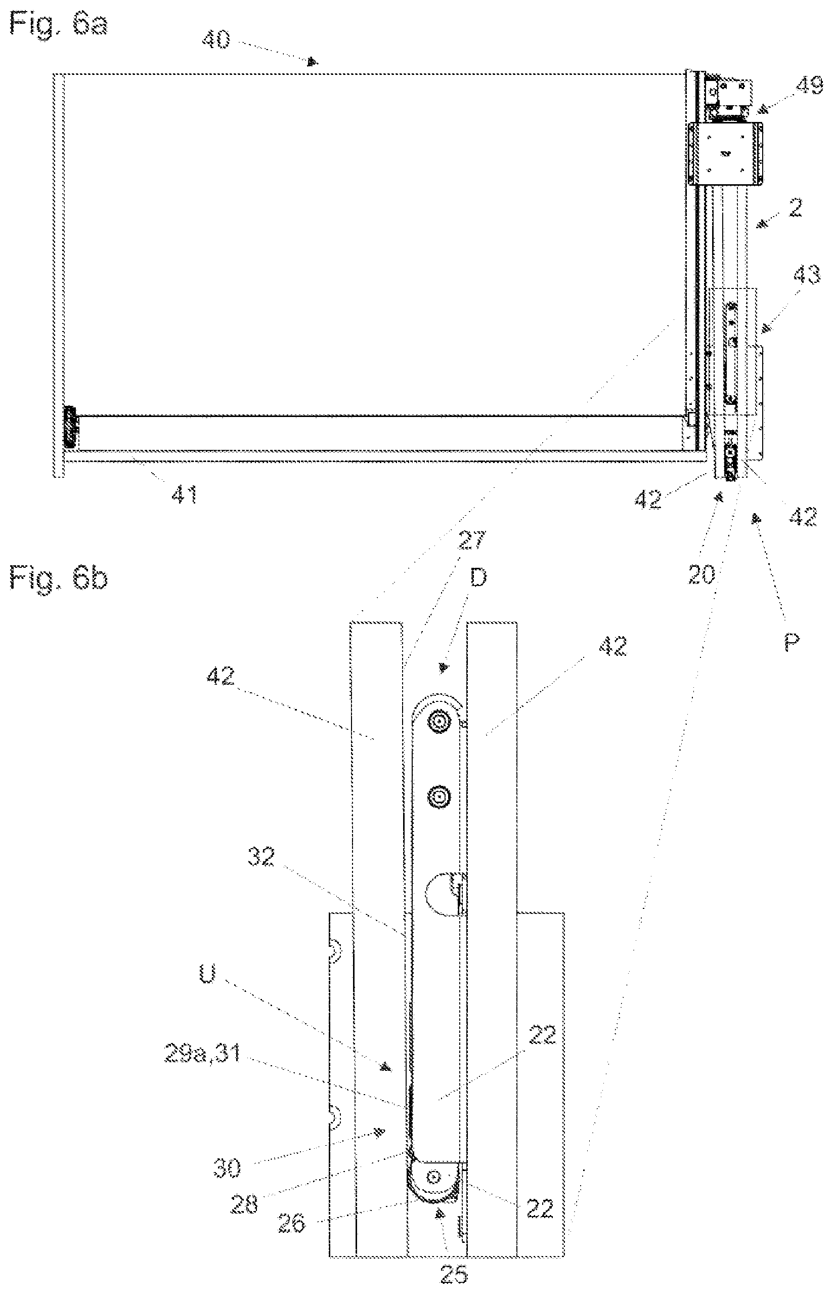 Patent US12326023 Figure 6 – Locking device for releasably locking two furniture parts that can move relative to one another