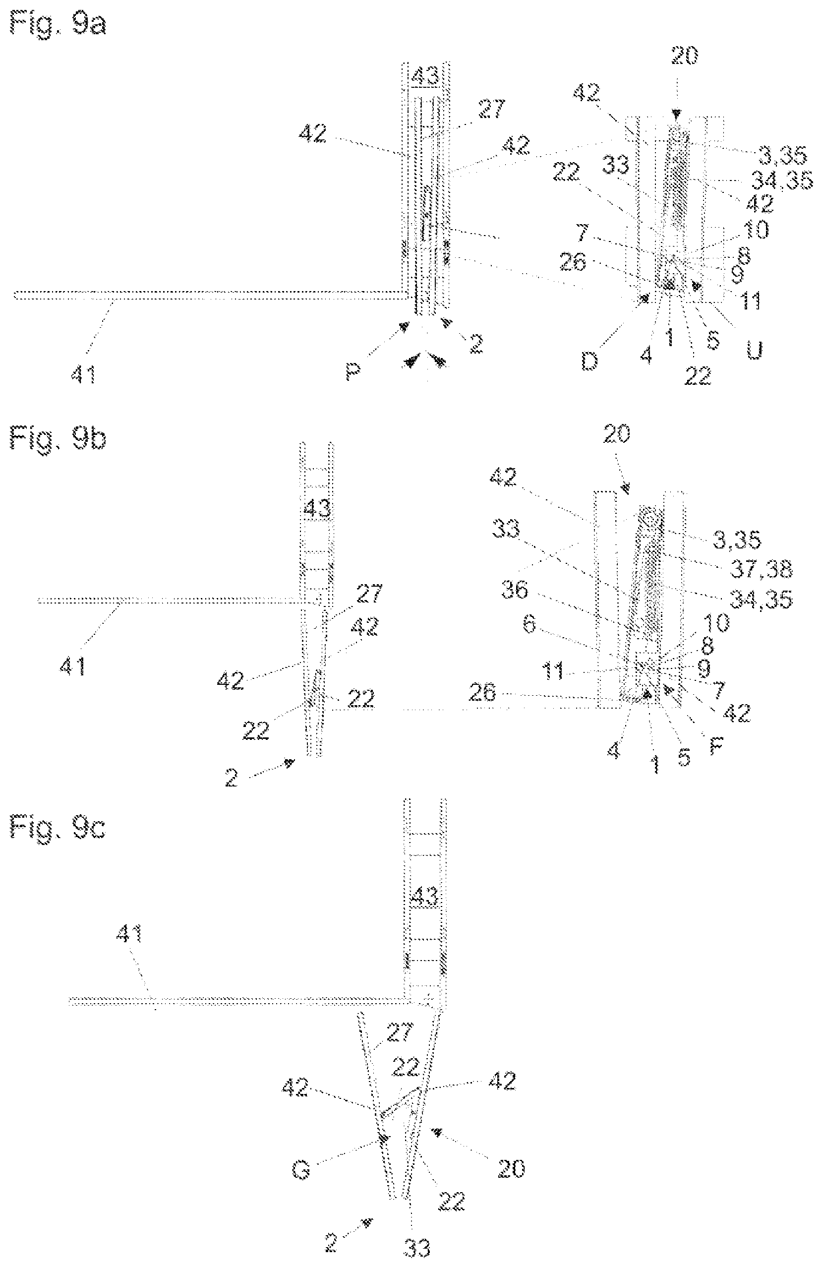Patent US12326023 Figure 9 – Locking device for releasably locking two furniture parts that can move relative to one another