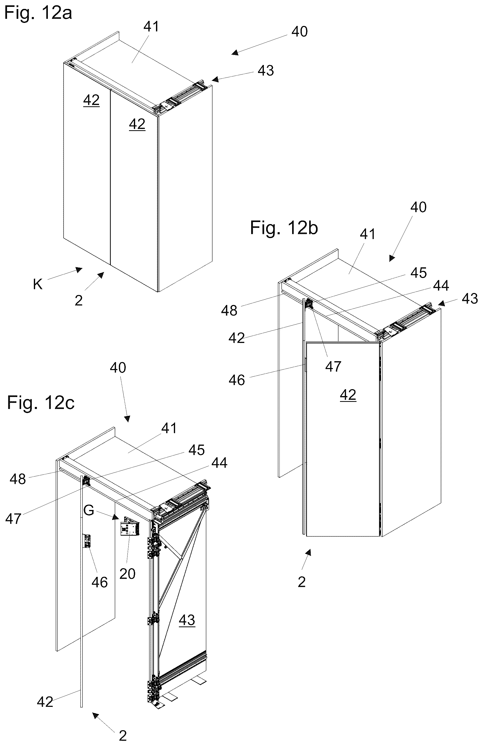Patent US12326023 Figure 12 – Locking device for releasably locking two furniture parts that can move relative to one another