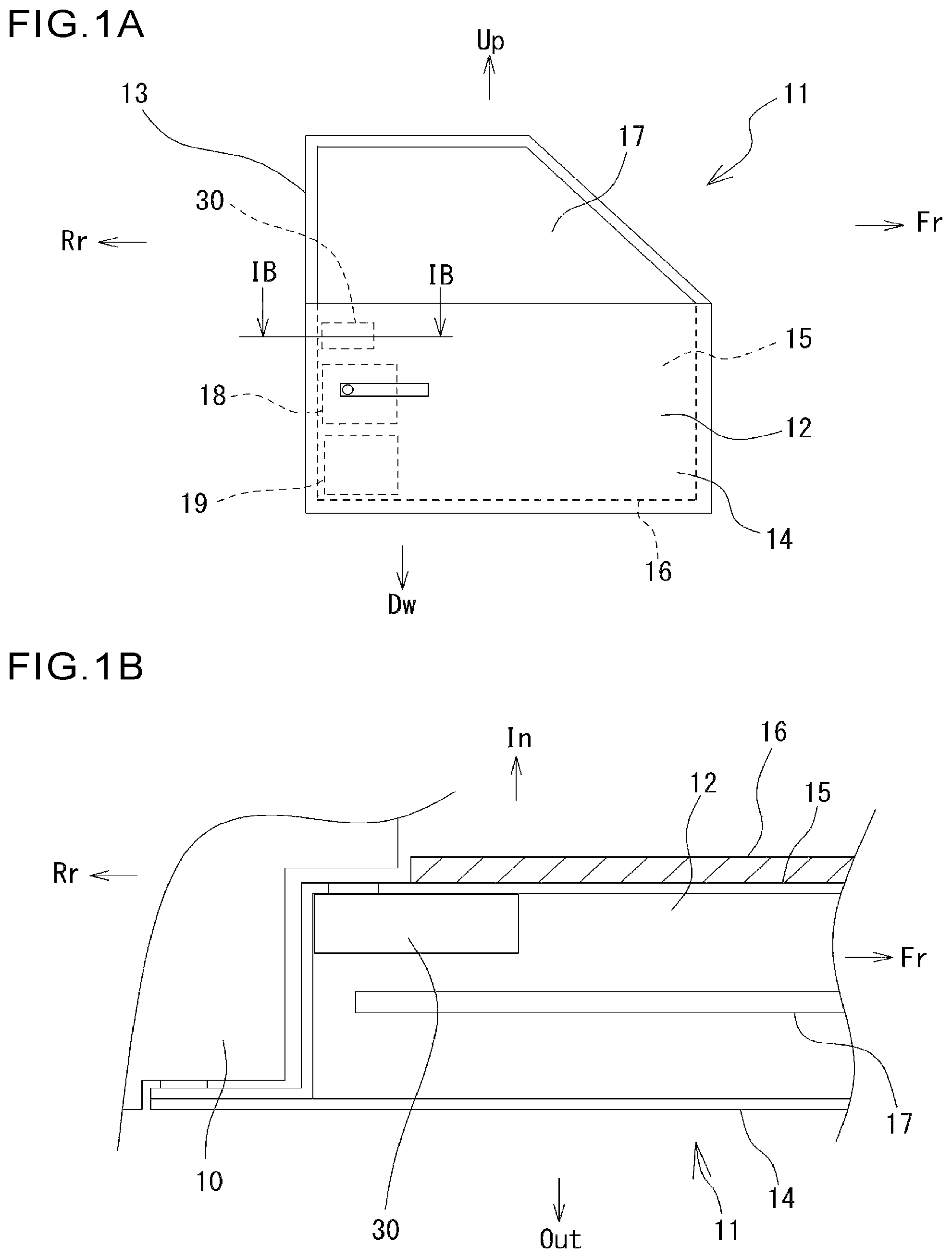 Patent US12326027 Figure 1 – Vehicle door pushing device