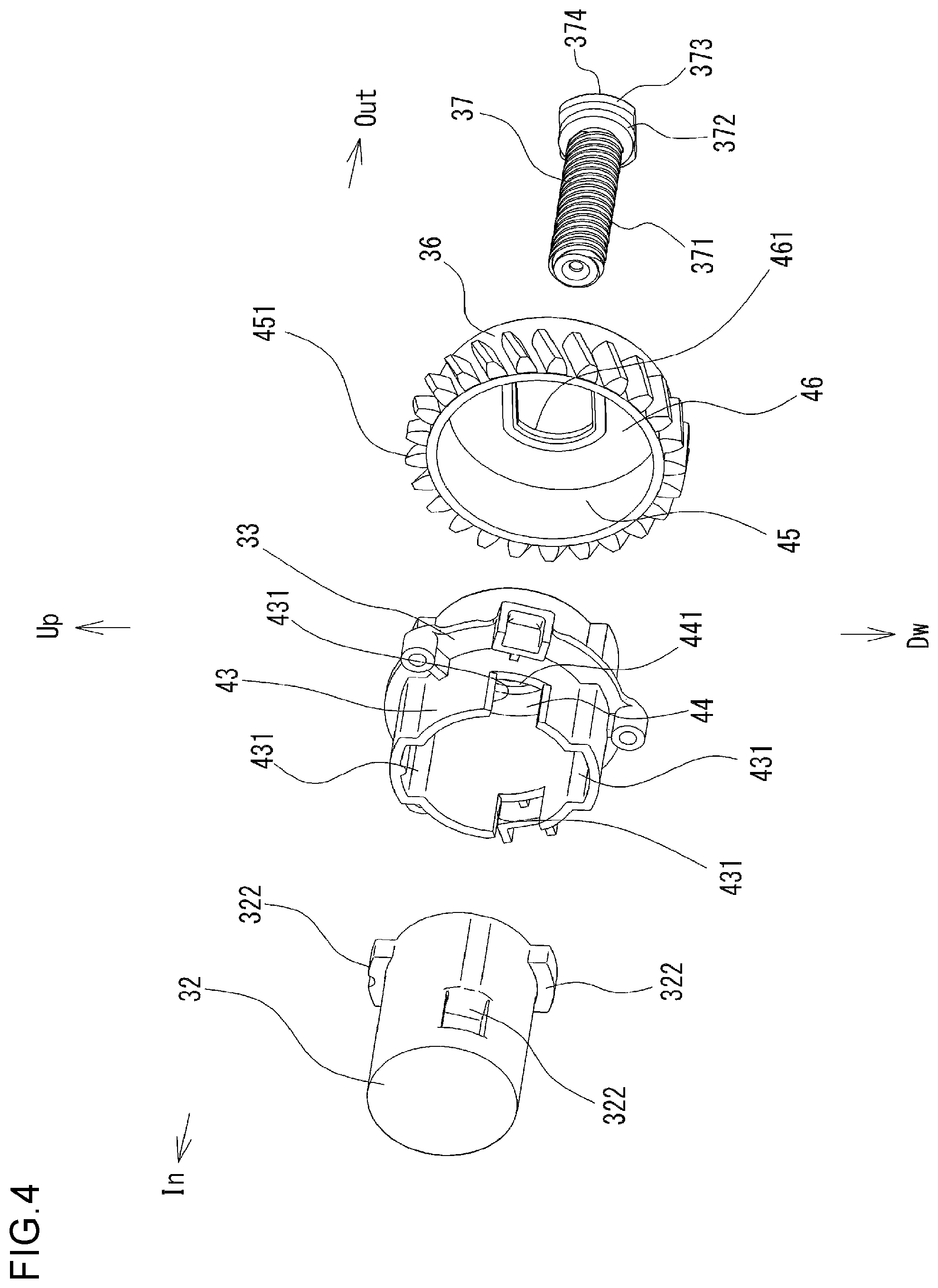 Patent US12326027 Figure 4 – Vehicle door pushing device