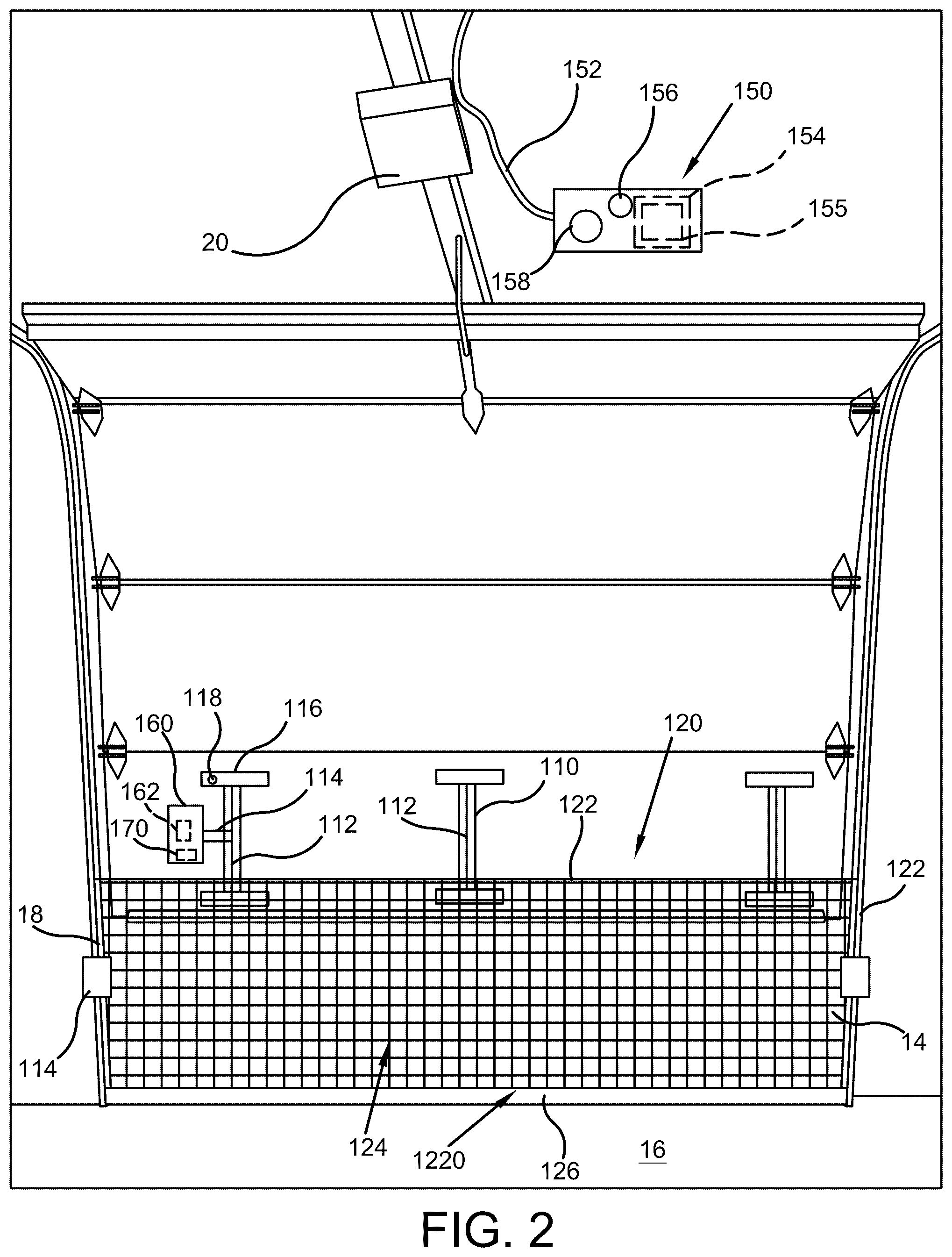 Patent US12326028 Figure 2 – Garage door emergency ventilation system