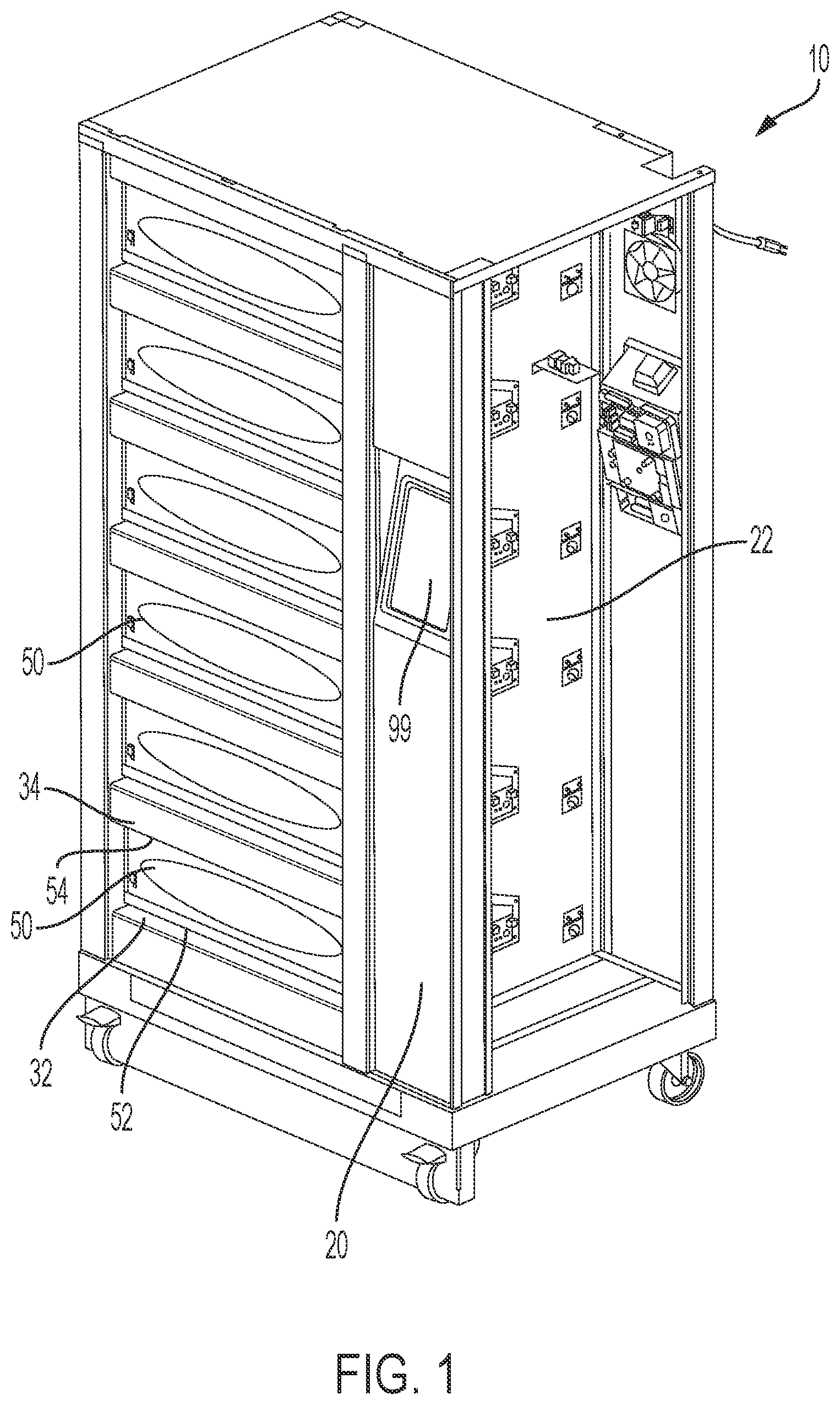 Patent US12326029 — Door movement system for cabinet — Figure 1