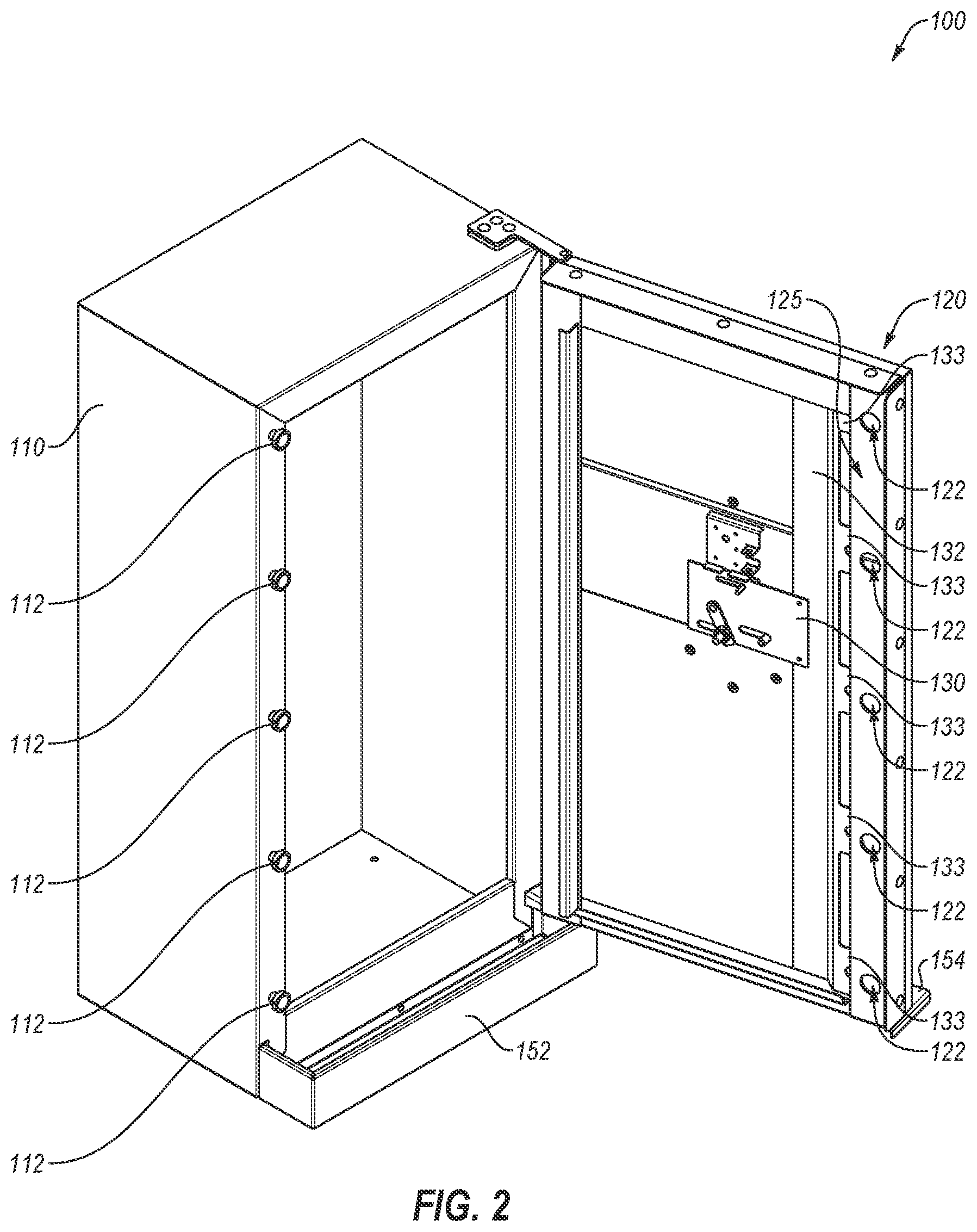 Patent US12326034 Figure 2 – Safe locking mechanisms and related apparatus