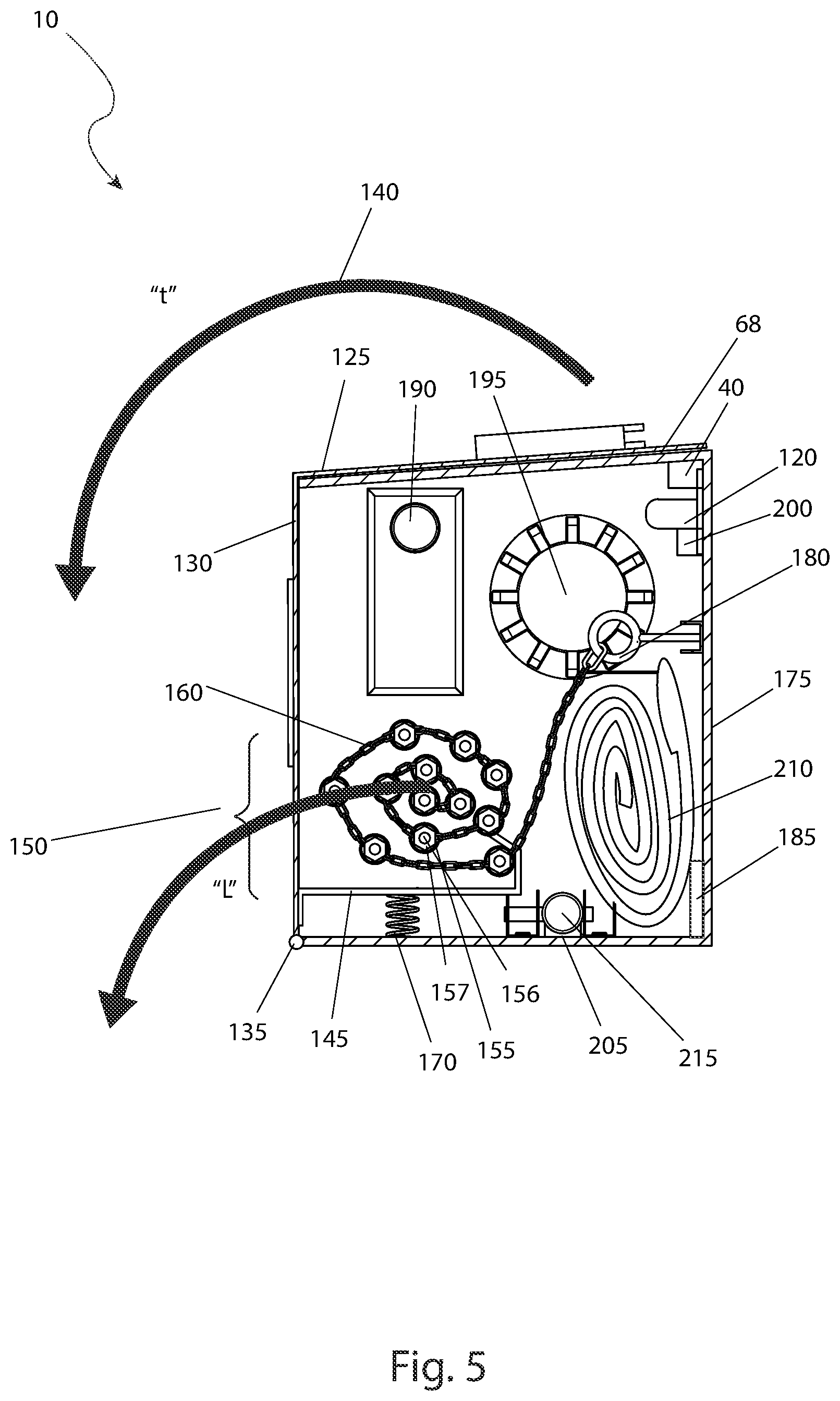 Patent US12326042 Figure 5 – Deployable safety ladder