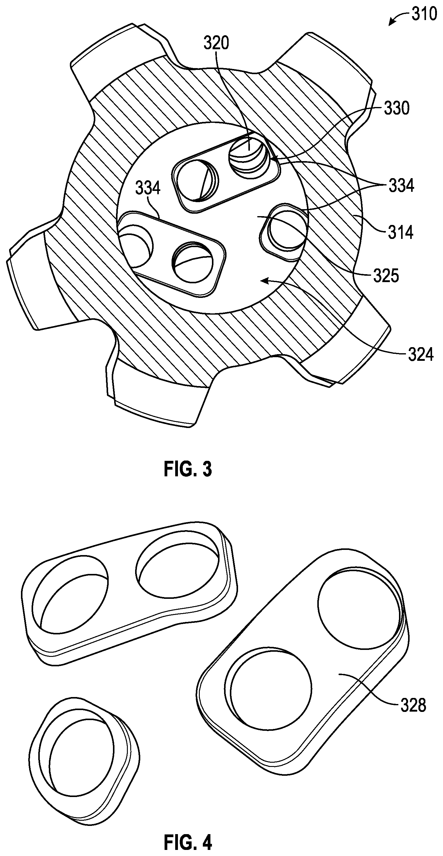 Patent US12326044 Figure 3 – Erosion resistant insert for drill bits