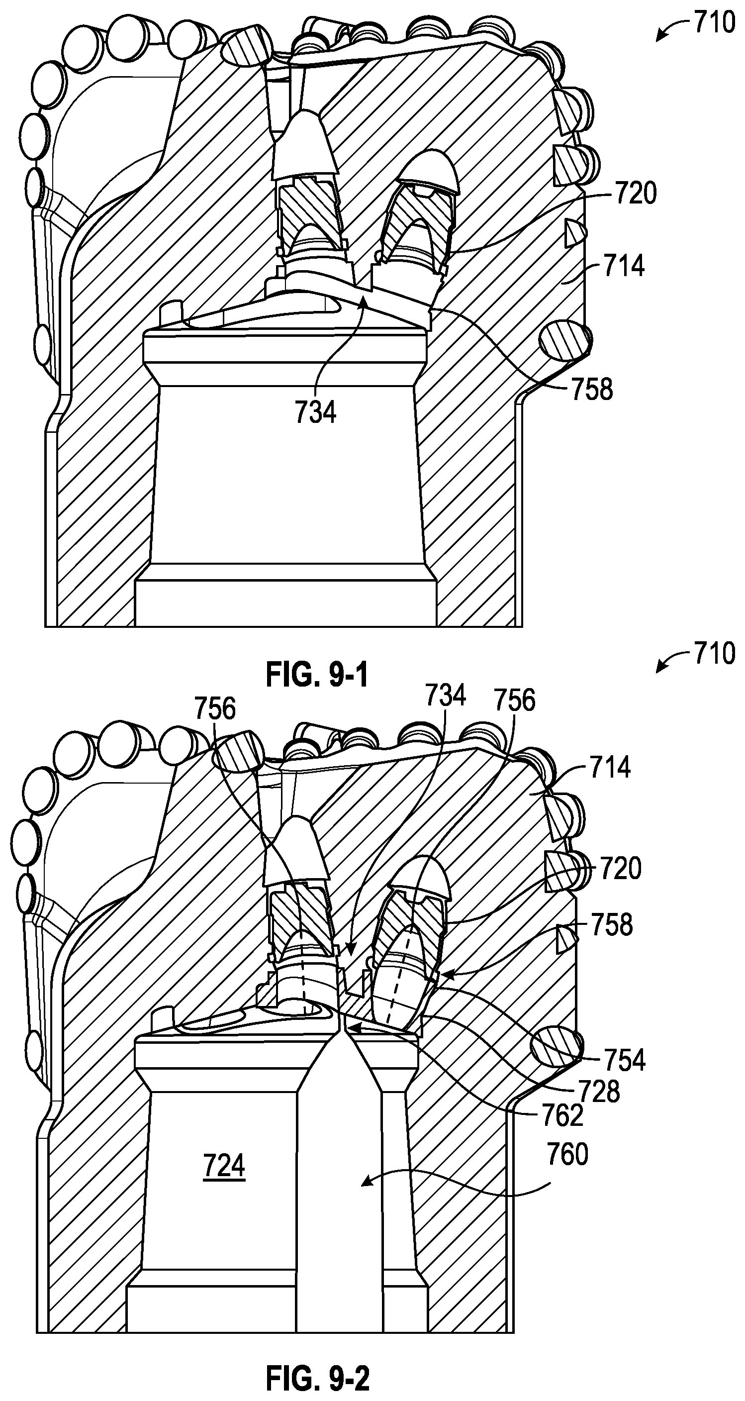 Patent US12326044 Figure 6 – Erosion resistant insert for drill bits