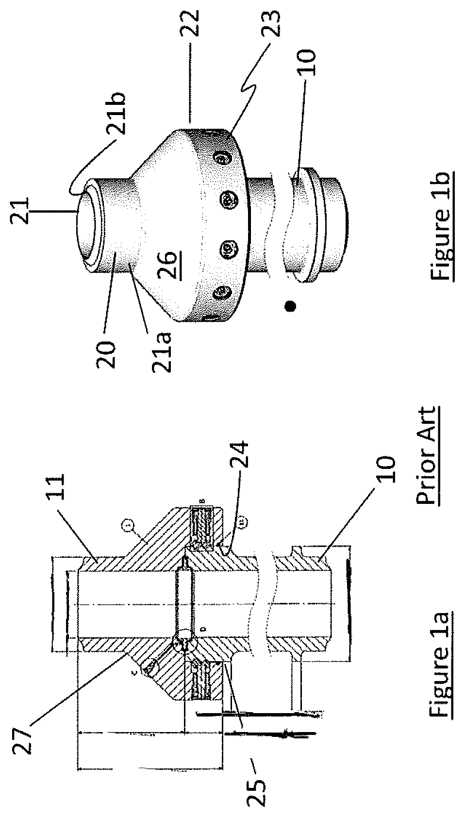 Patent US12326047 — Pipe connection — Figure 1