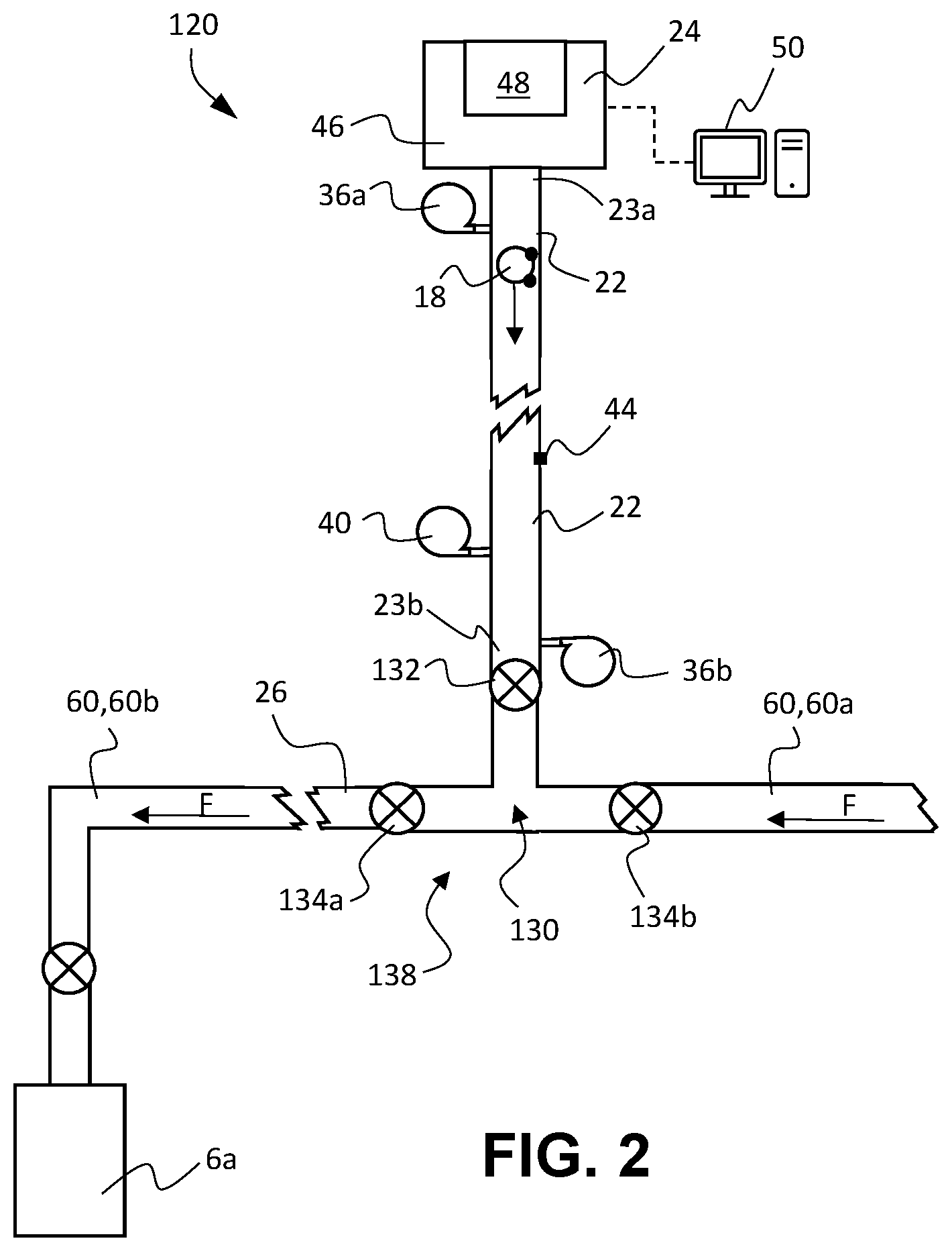 Patent US12326054 Figure 2 – Pneumatic transport system and method for wellbore operations