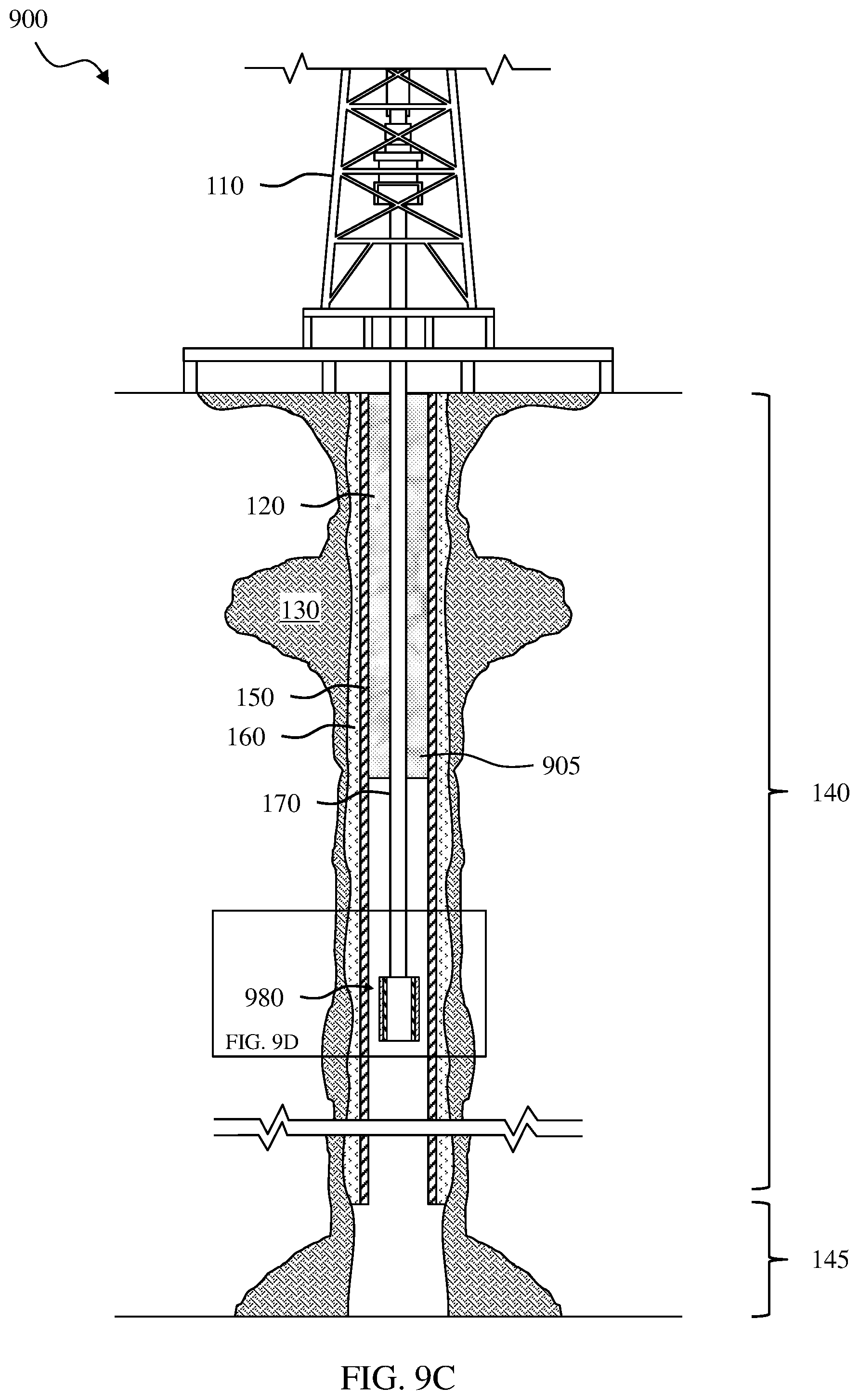 Patent US12326059 Figure 20 – Method for placing non-reactive colloid particles to stop gas migration in expandable metal applications