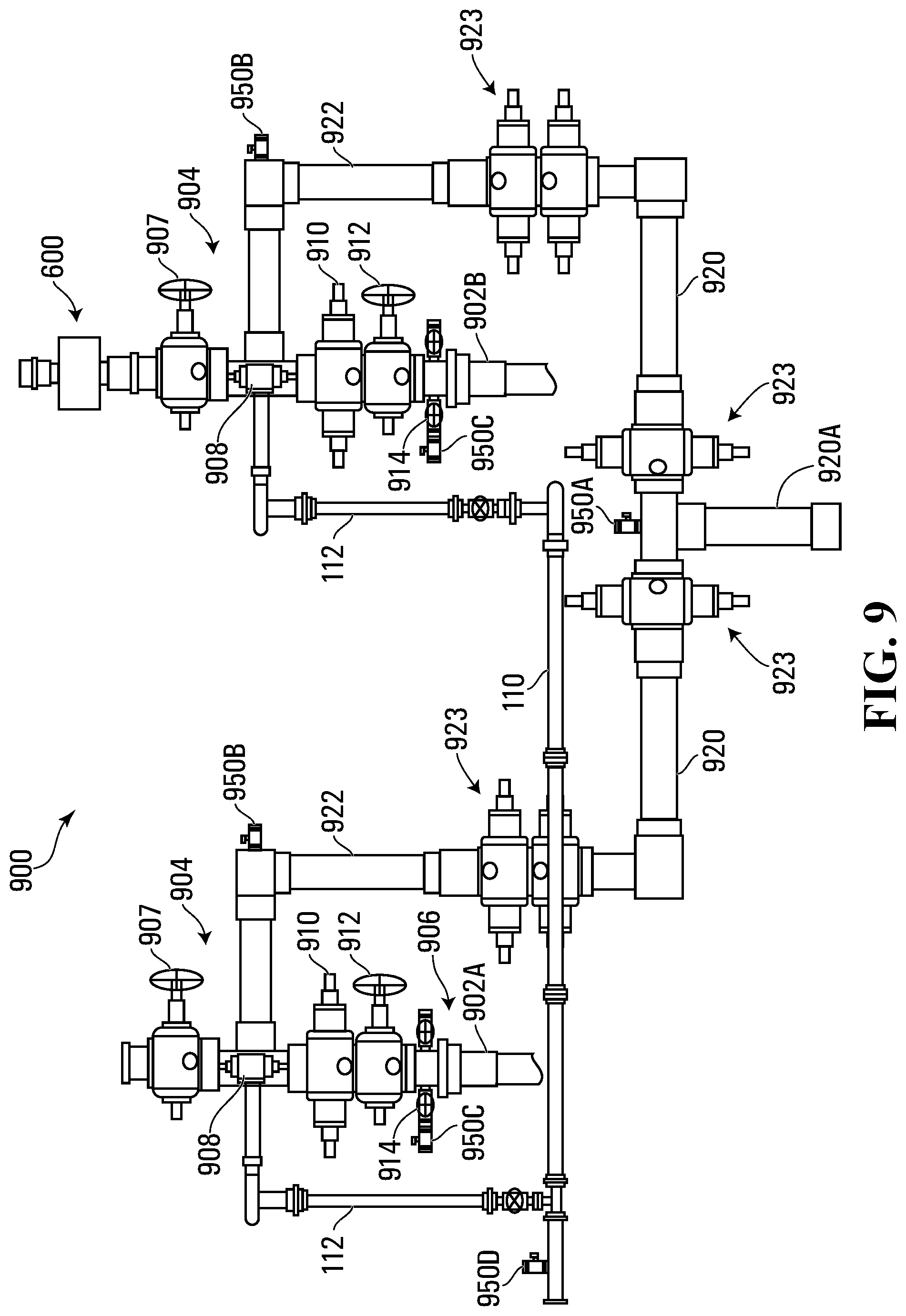 Patent US12326064 Figure 9 – Apparatus, system and process for regulating a control mechanism of a well