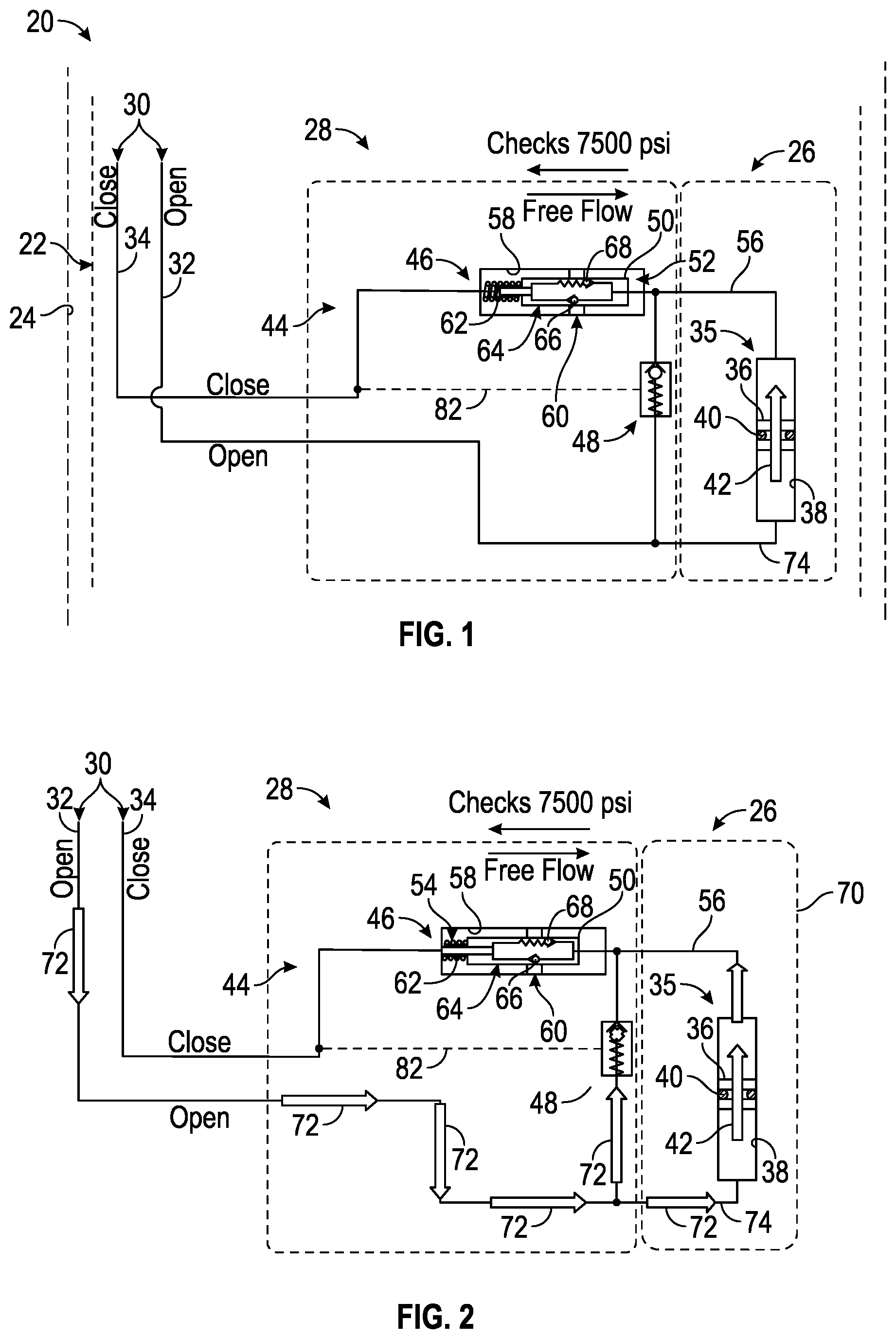 Patent US12326065 Figure 1 – Hydraulic indexing system