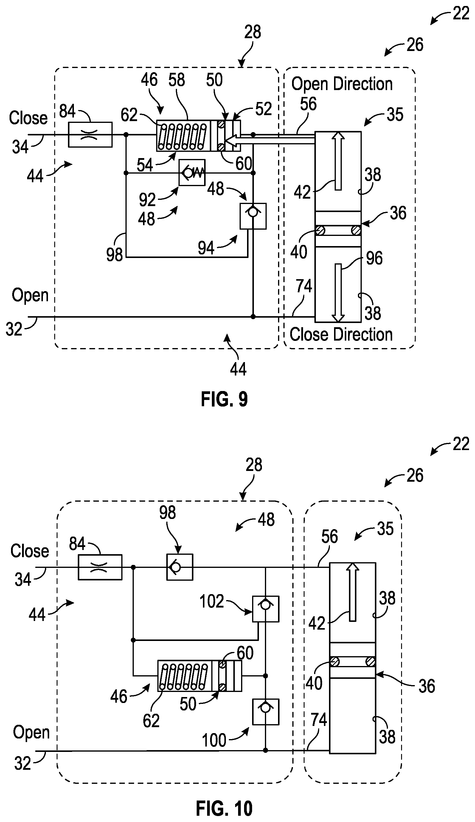 Patent US12326065 Figure 6 – Hydraulic indexing system