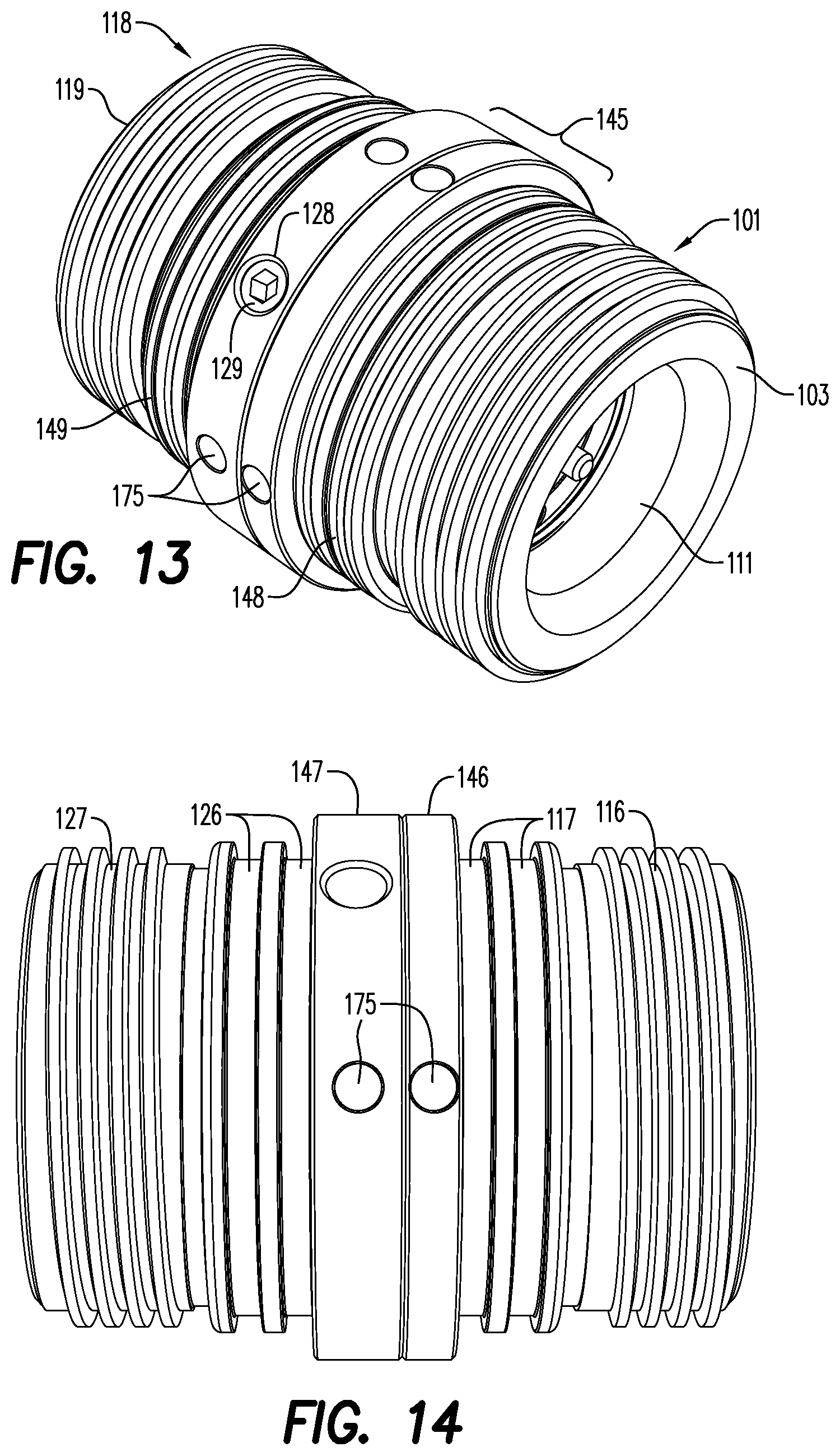 Patent US12326069 Figure 8 – Perforating gun and alignment assembly