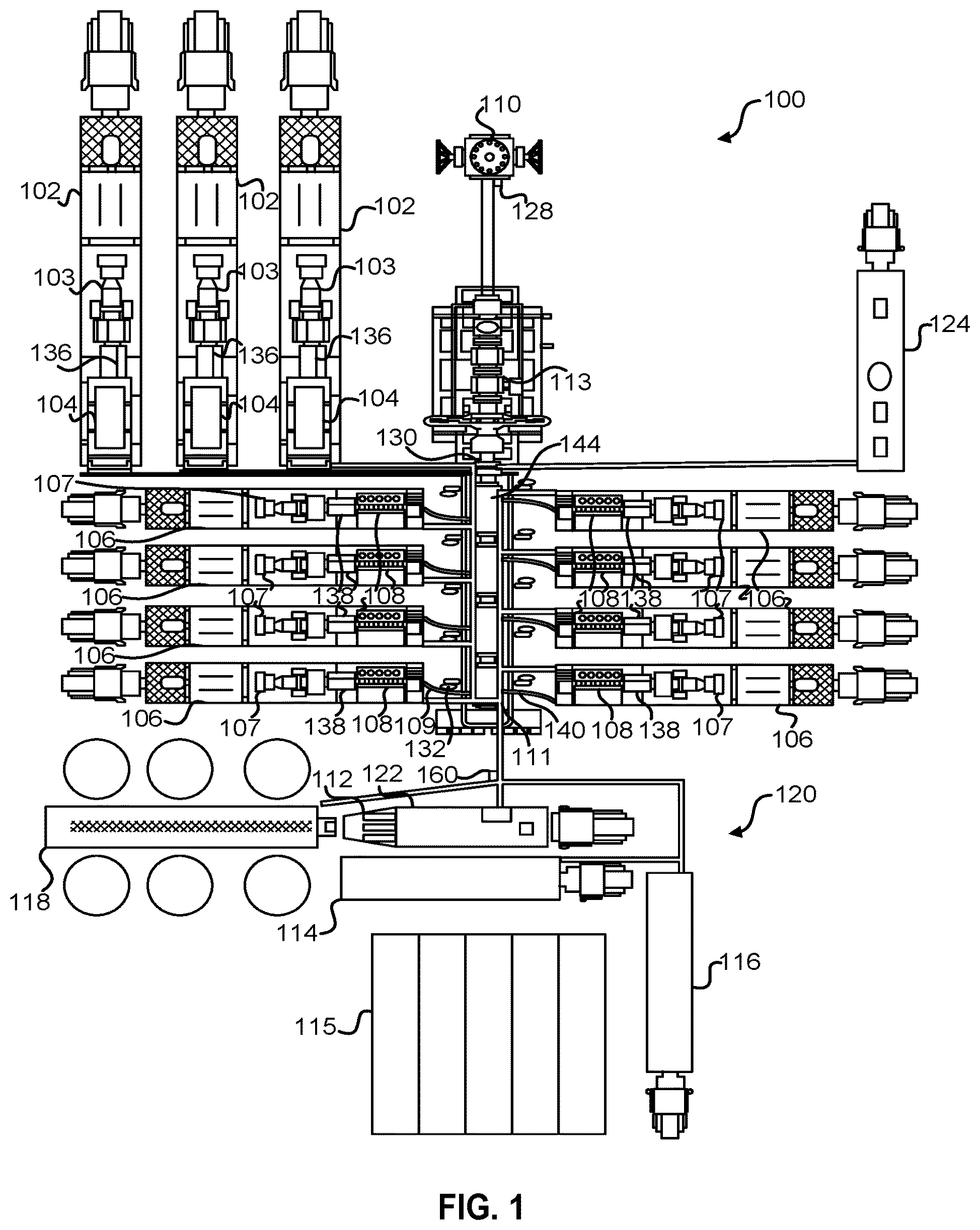 Patent US12326075 Figure 1 – Stage profiles for operations of hydraulic systems and associated methods