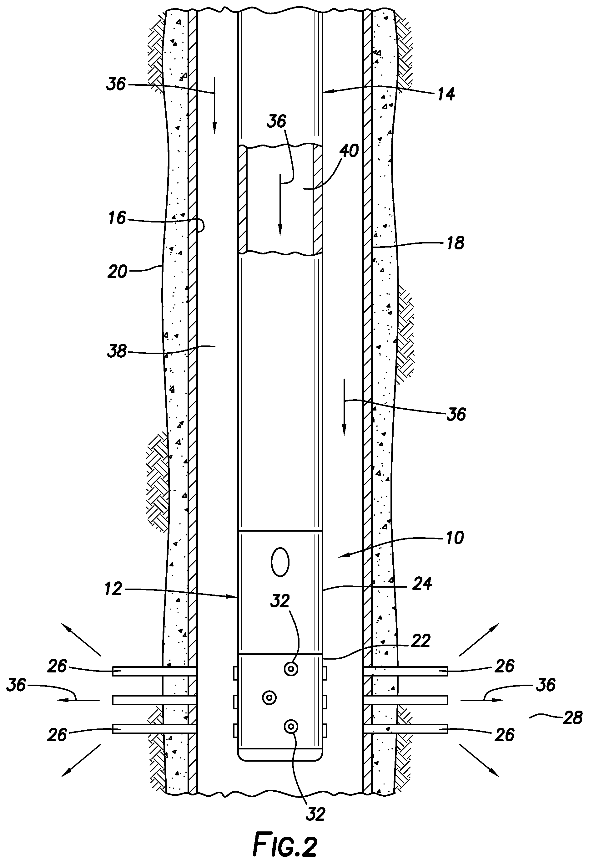 Patent US12326077 Figure 2 – Well completion systems and methods
