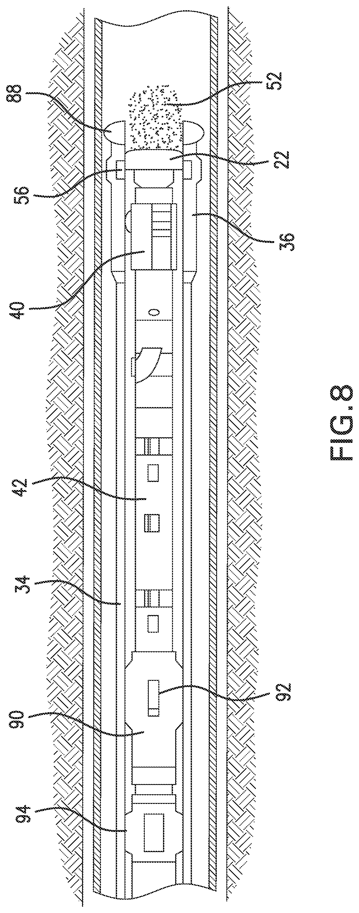 Patent US12326081 Figure 7 – Tagging assembly including a sacrificial stop component