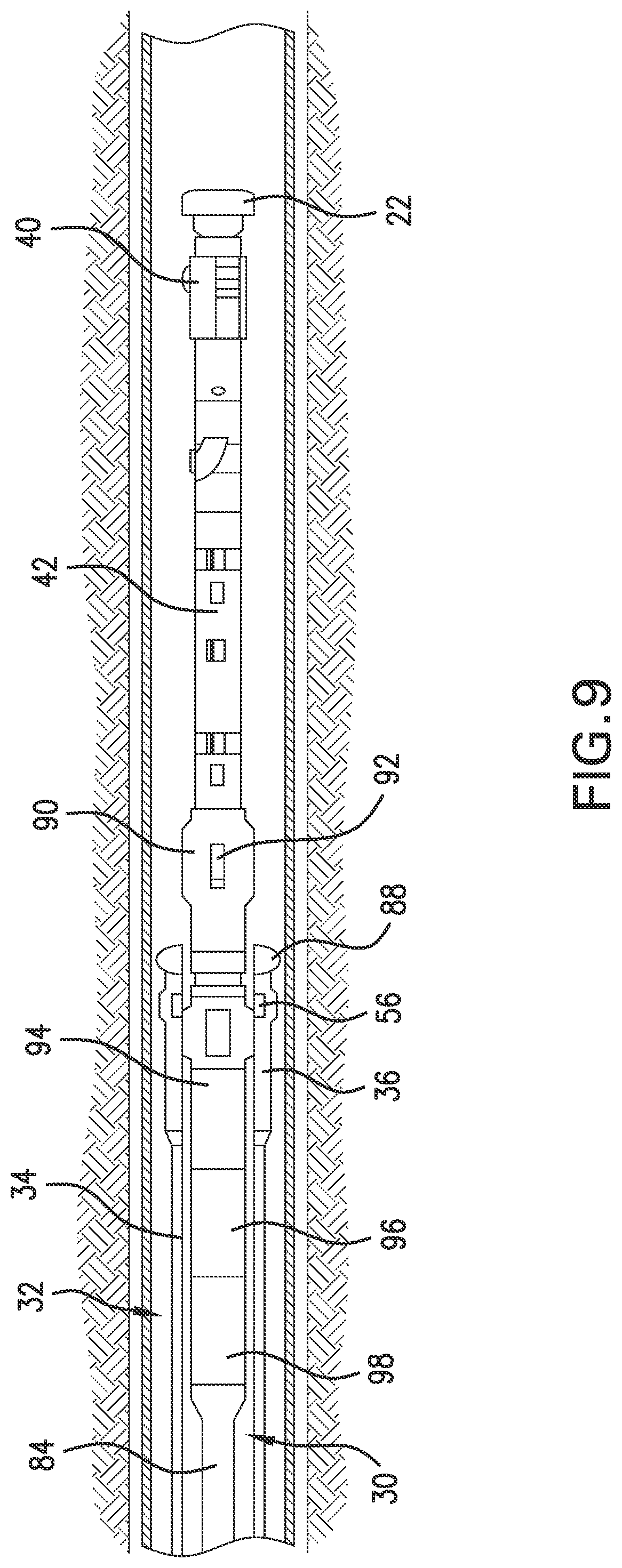 Patent US12326081 Figure 8 – Tagging assembly including a sacrificial stop component