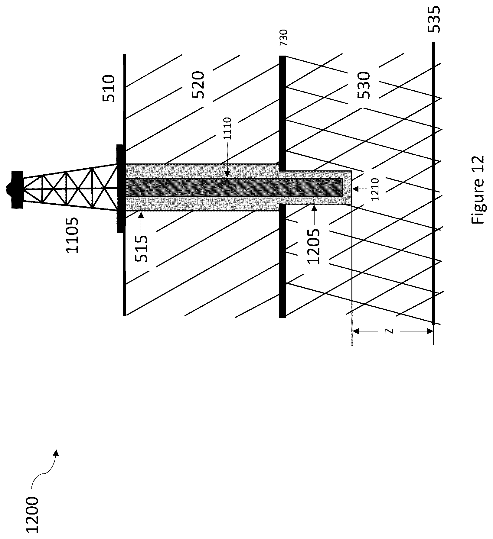 Patent US12326085 Figure 12 – Basement rock hybrid drilling
