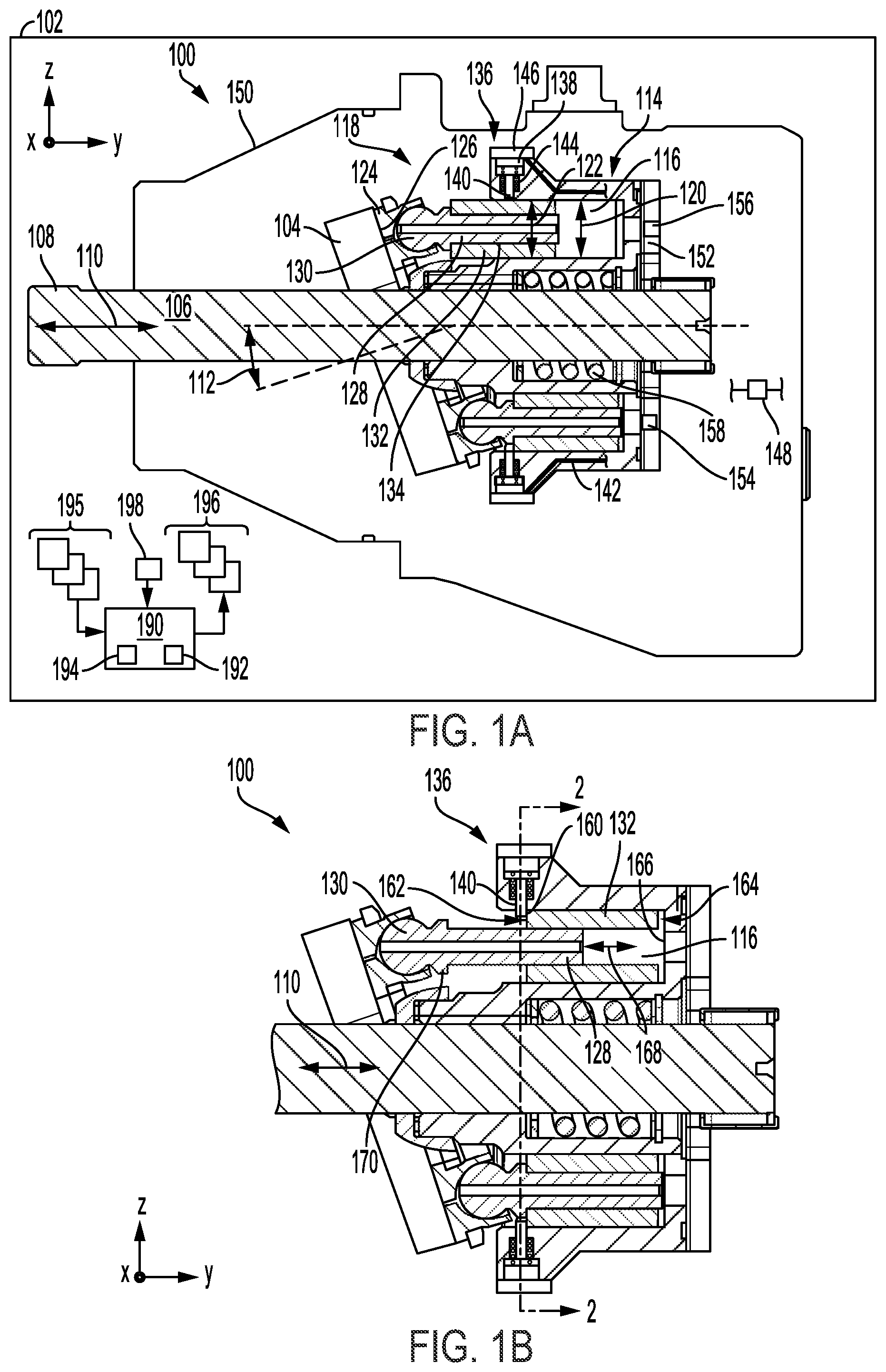 Patent US12326088 Figure 1 – Variable displacement hydraulic motor