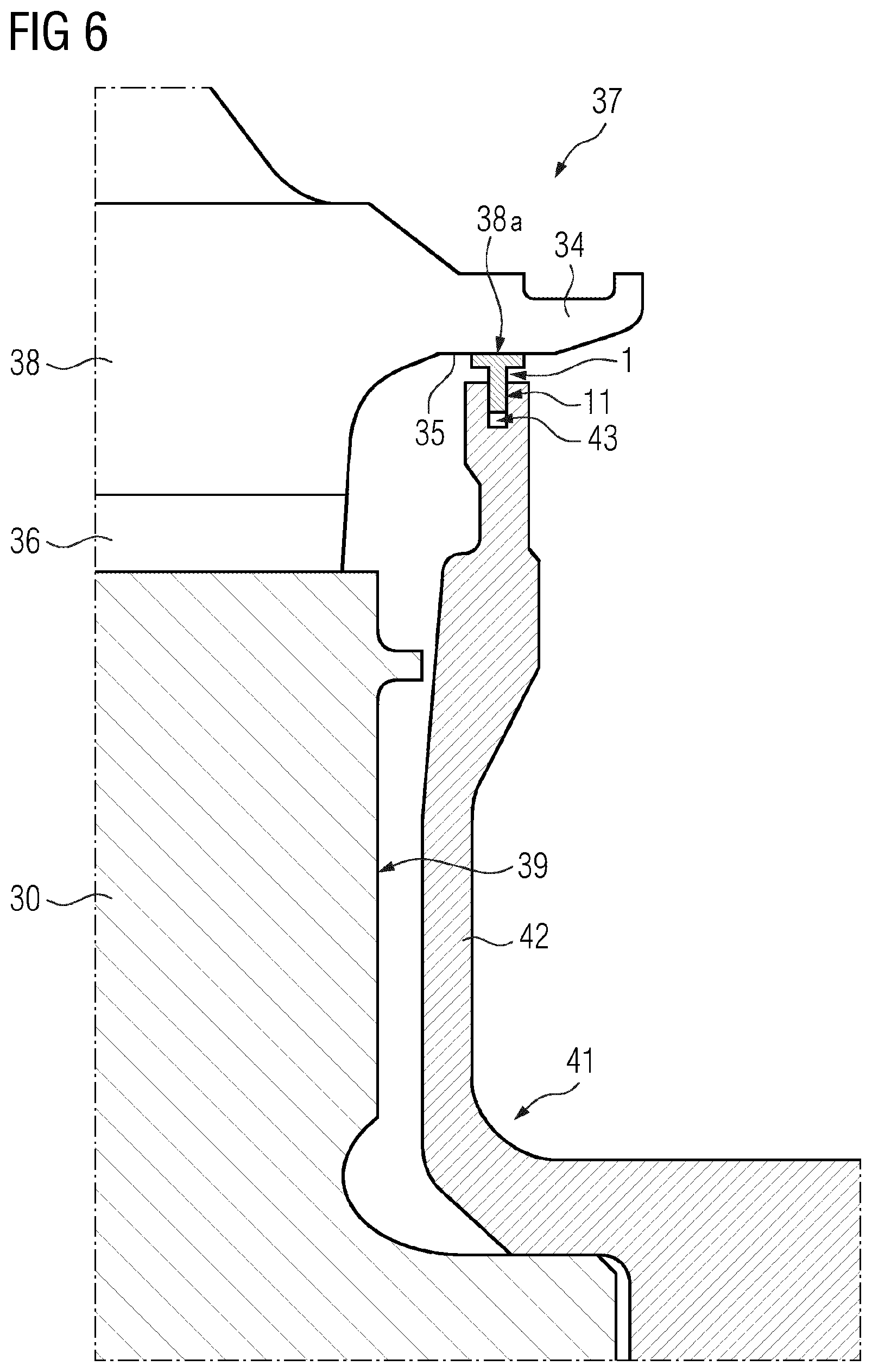 Patent US12326090 Figure 4 – Rotor and turbomachine comprising the rotor