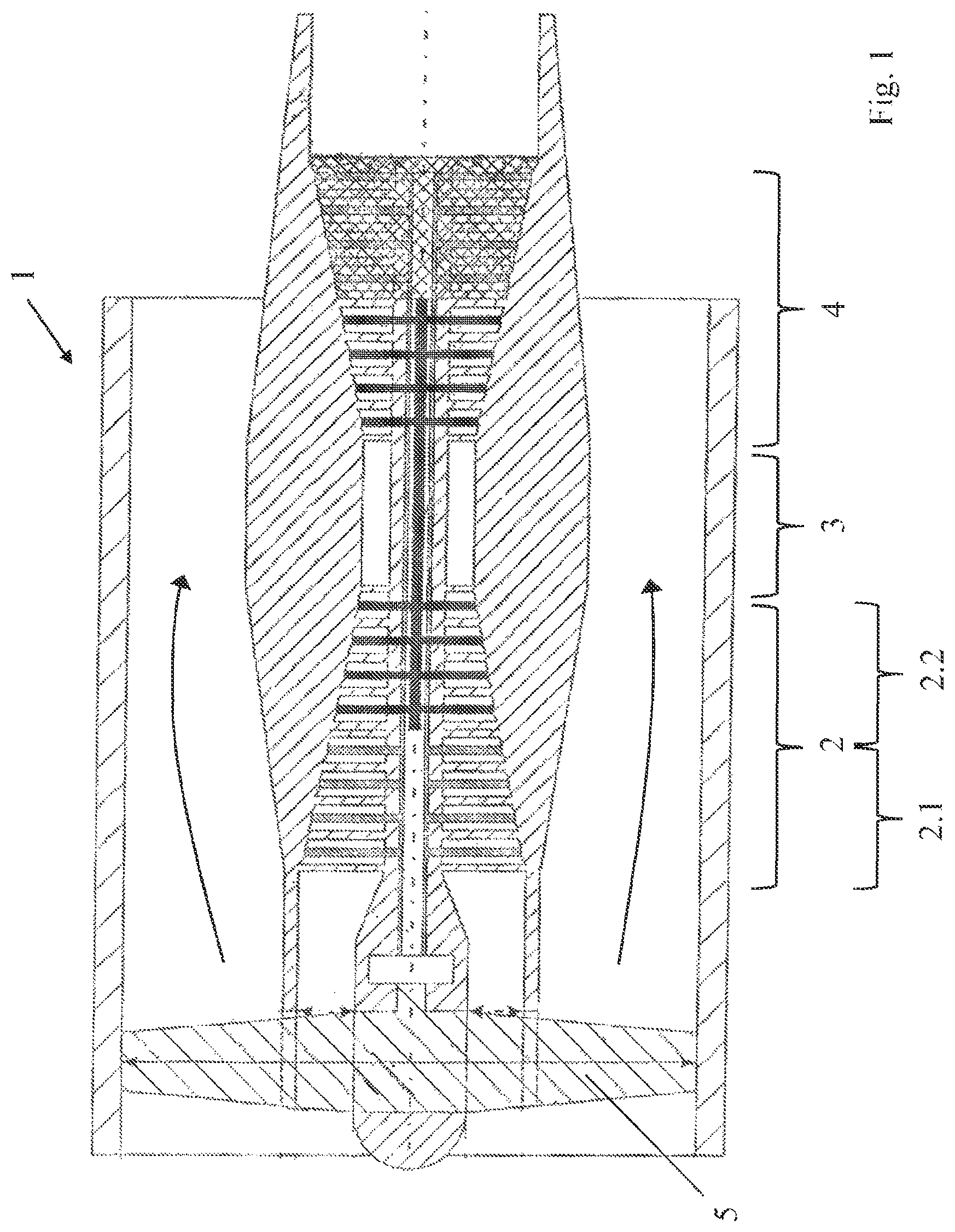 Patent US12326091 Figure 1 – Guide vane arrangement for a turbomachine, compressor module, and turbomachine