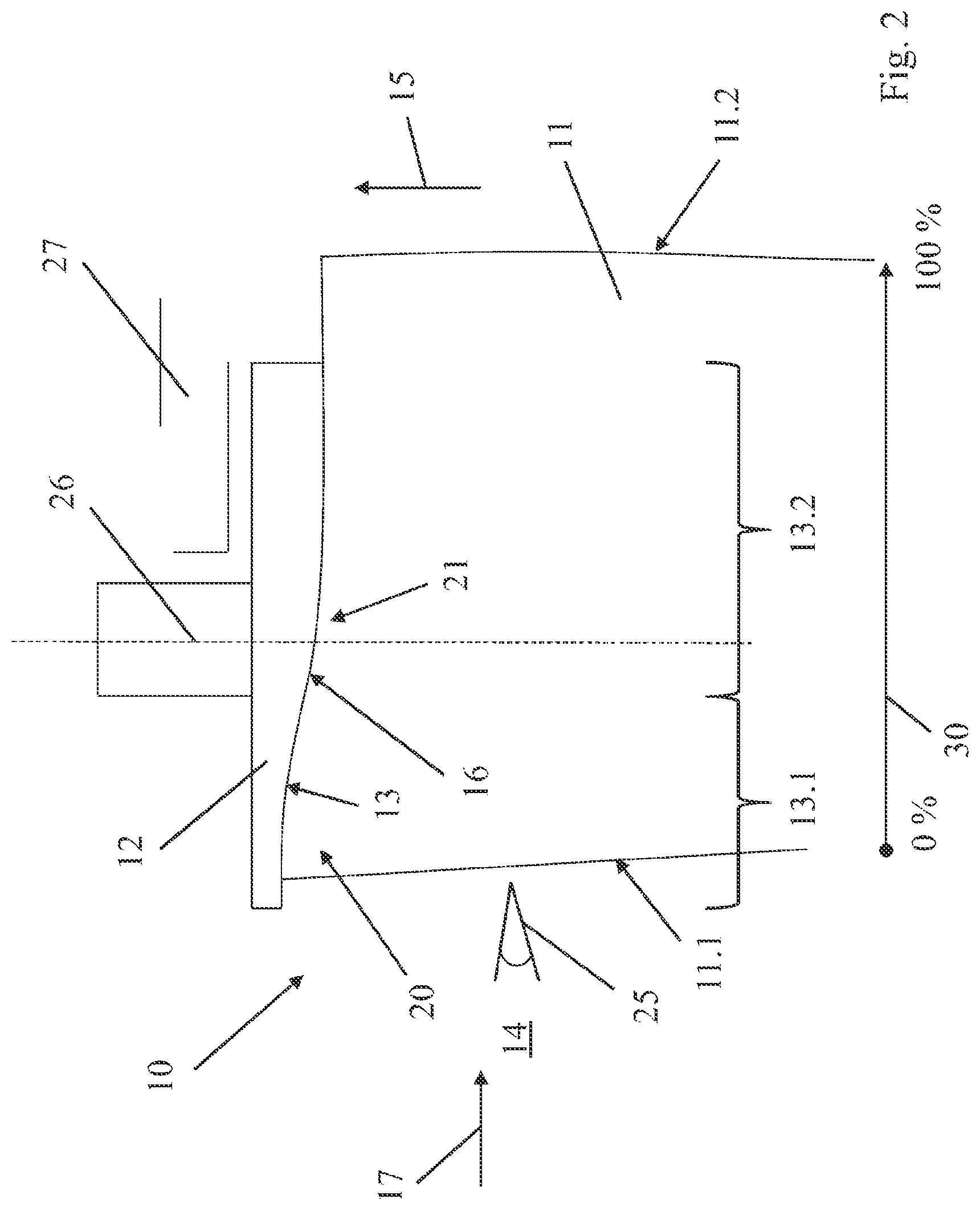 Patent US12326091 Figure 2 – Guide vane arrangement for a turbomachine, compressor module, and turbomachine