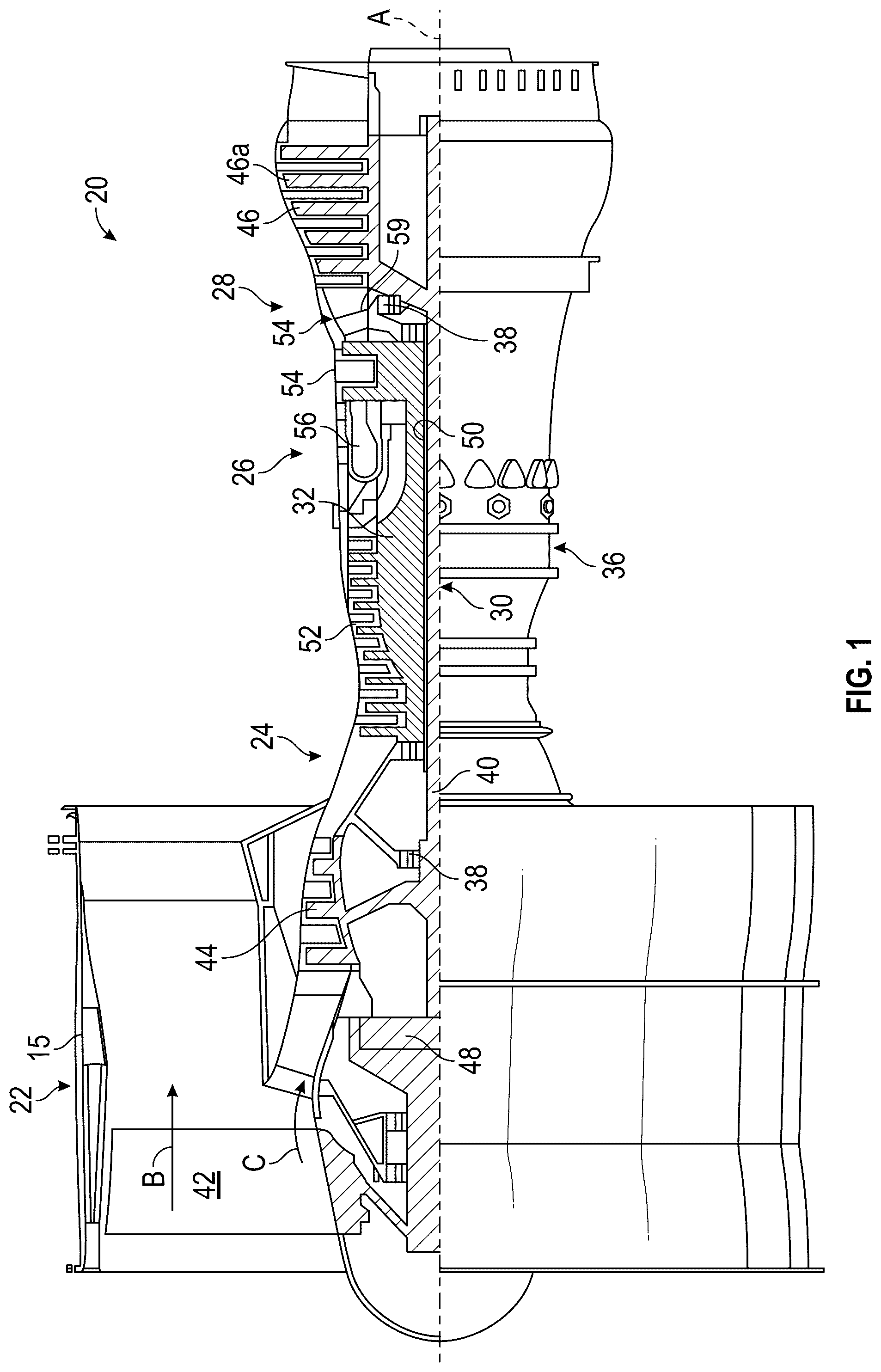Patent US12326096 Figure 1 – Core turning system