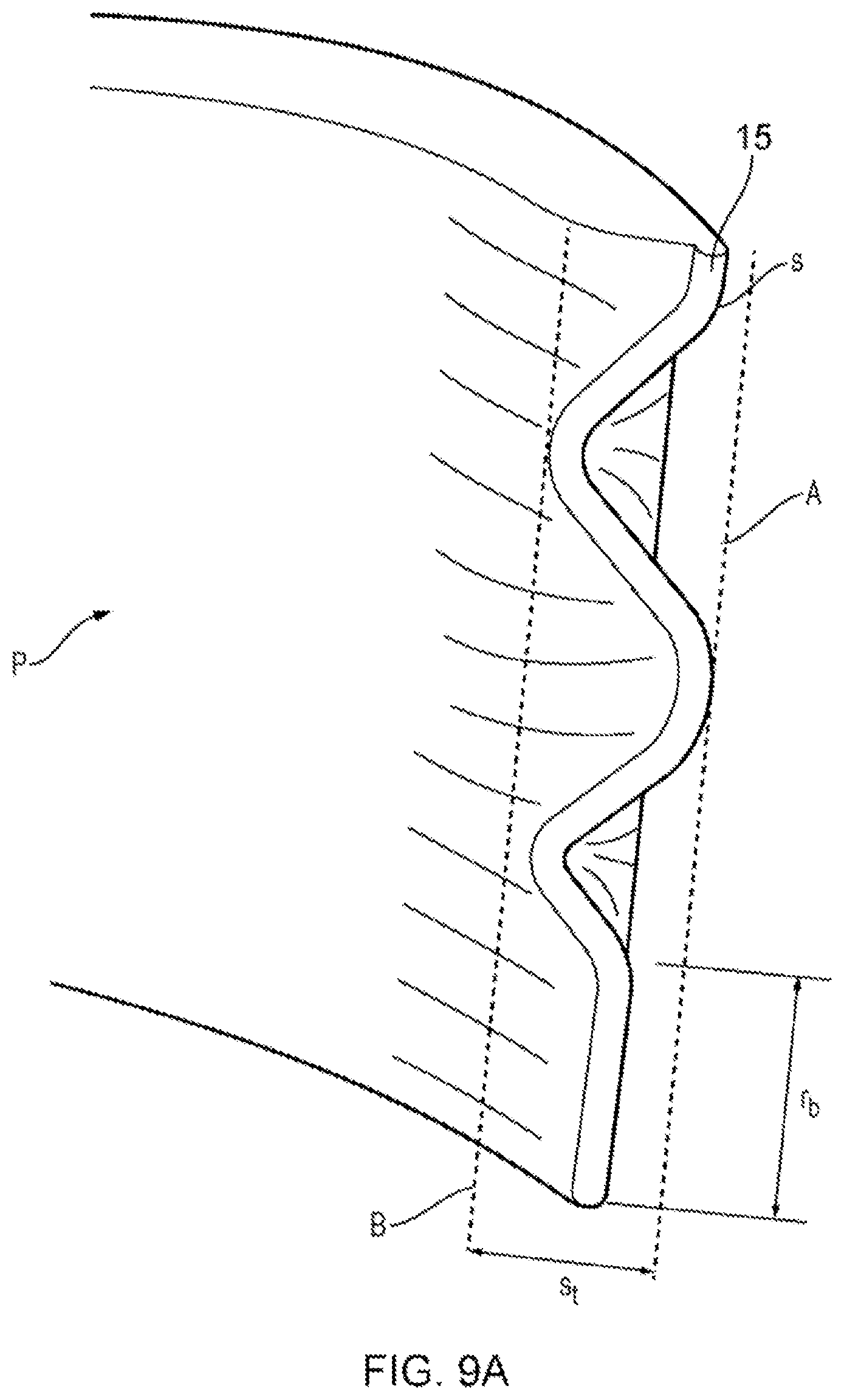 Patent US12326098 Figure 9 – Compressor blade