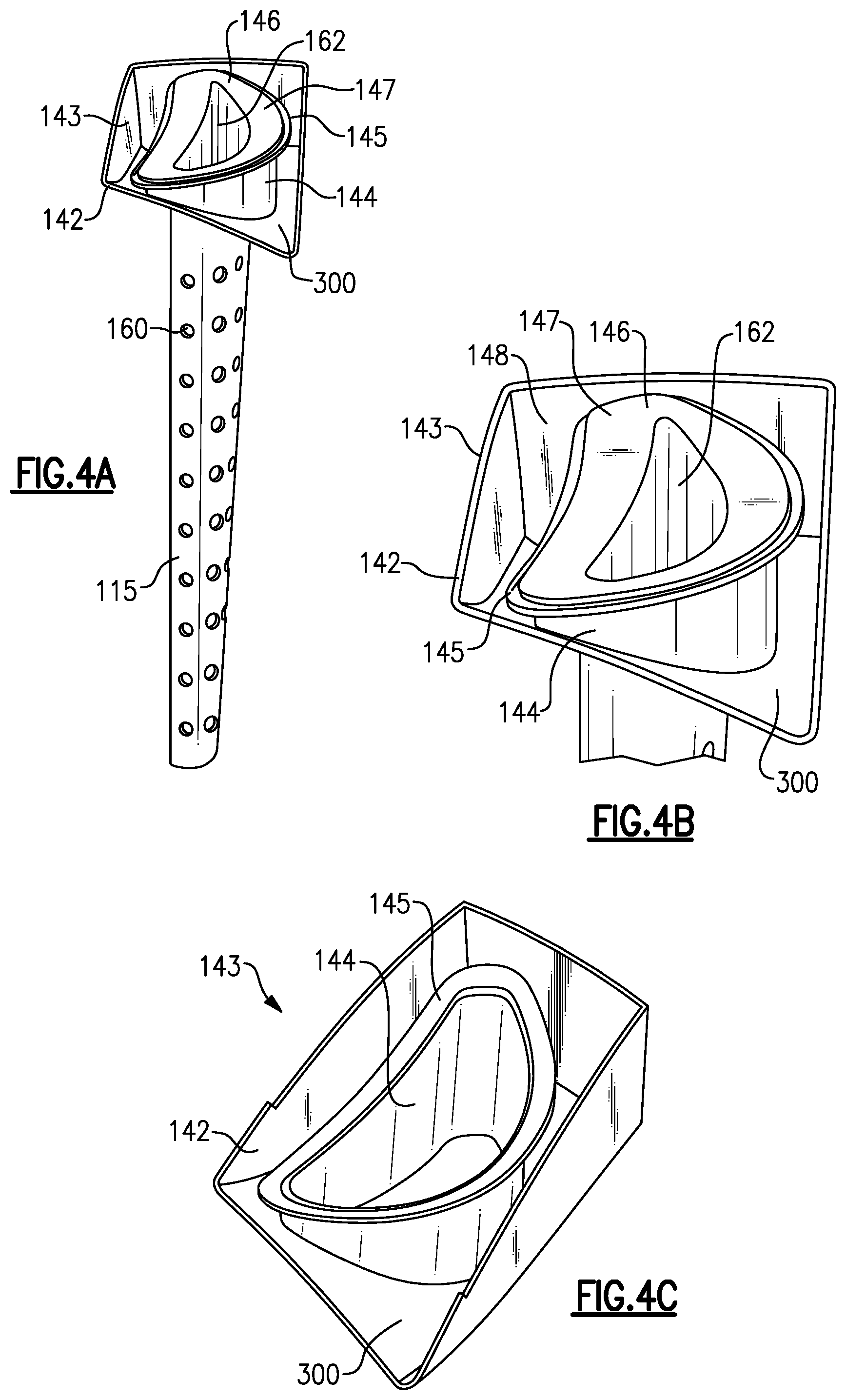 Patent US12326099 Figure 4 – Bathtub seal integrated into CMC vane load path