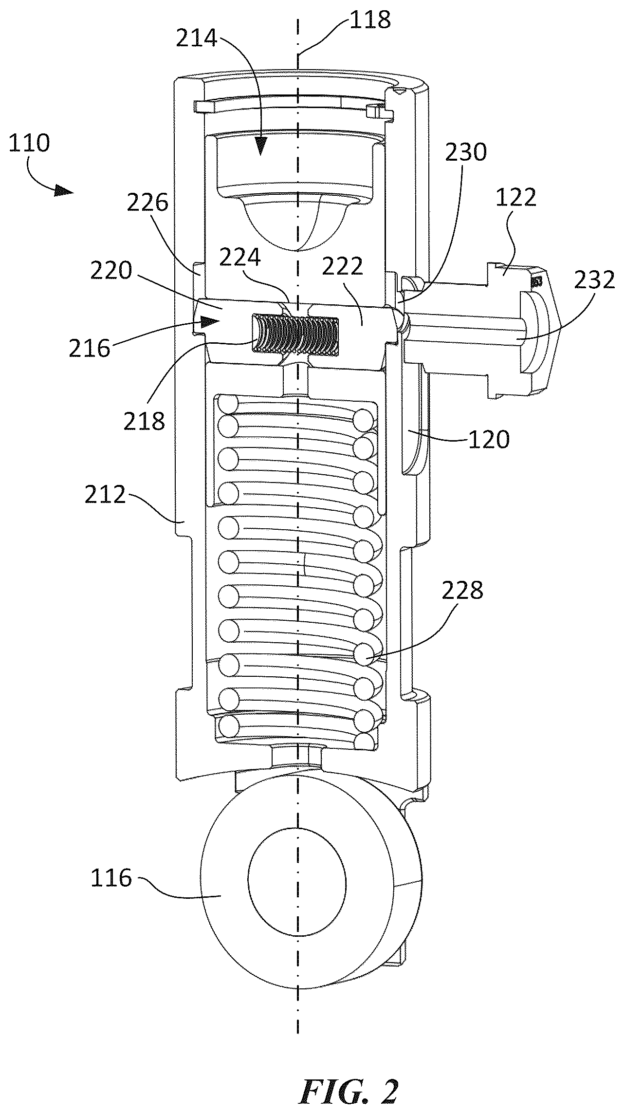 Patent US12326102 Figure 2 – CDA lifter with hydraulic control feed from outside the engine block