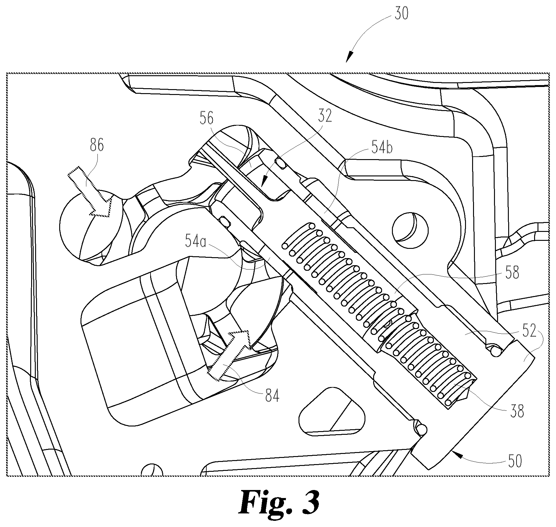 Patent US12326103 Figure 3 – Pressure regulator for engine lubrication system