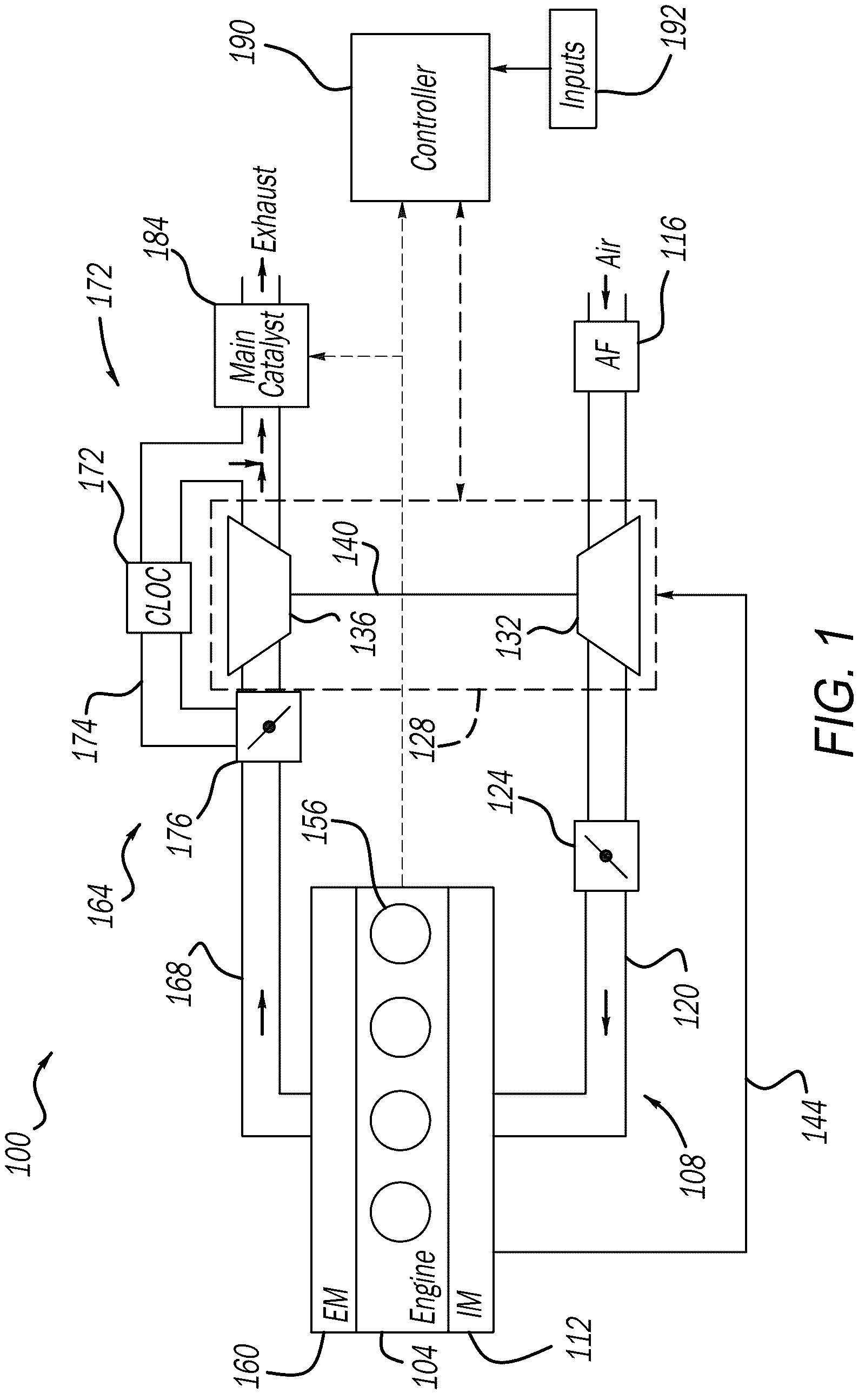 Patent US12326108 Figure 1 – System and method for determining available engine torque based on cold light off catalyst