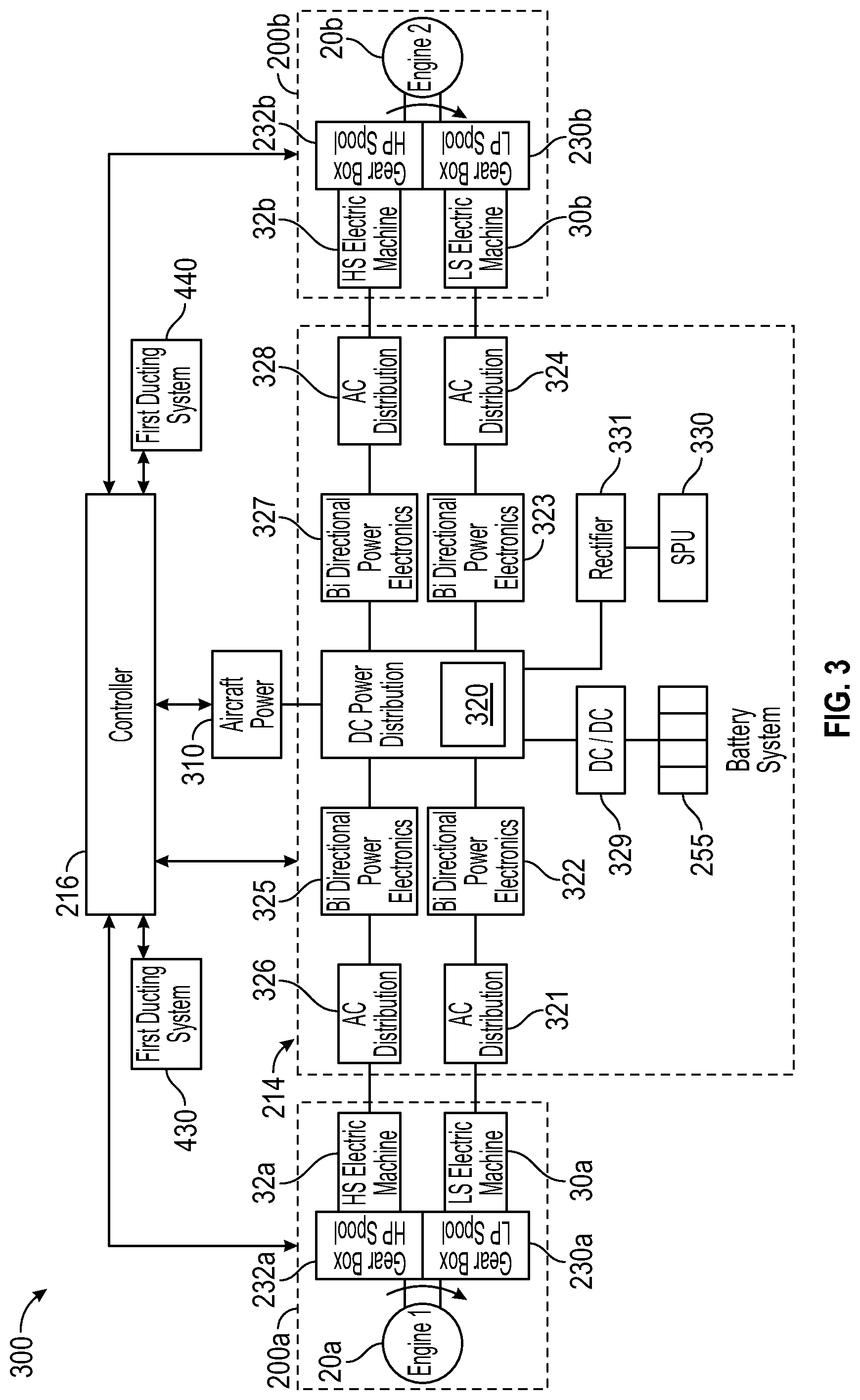 Patent US12326111 Figure 3 – Hybrid-electric single engine descent failure management
